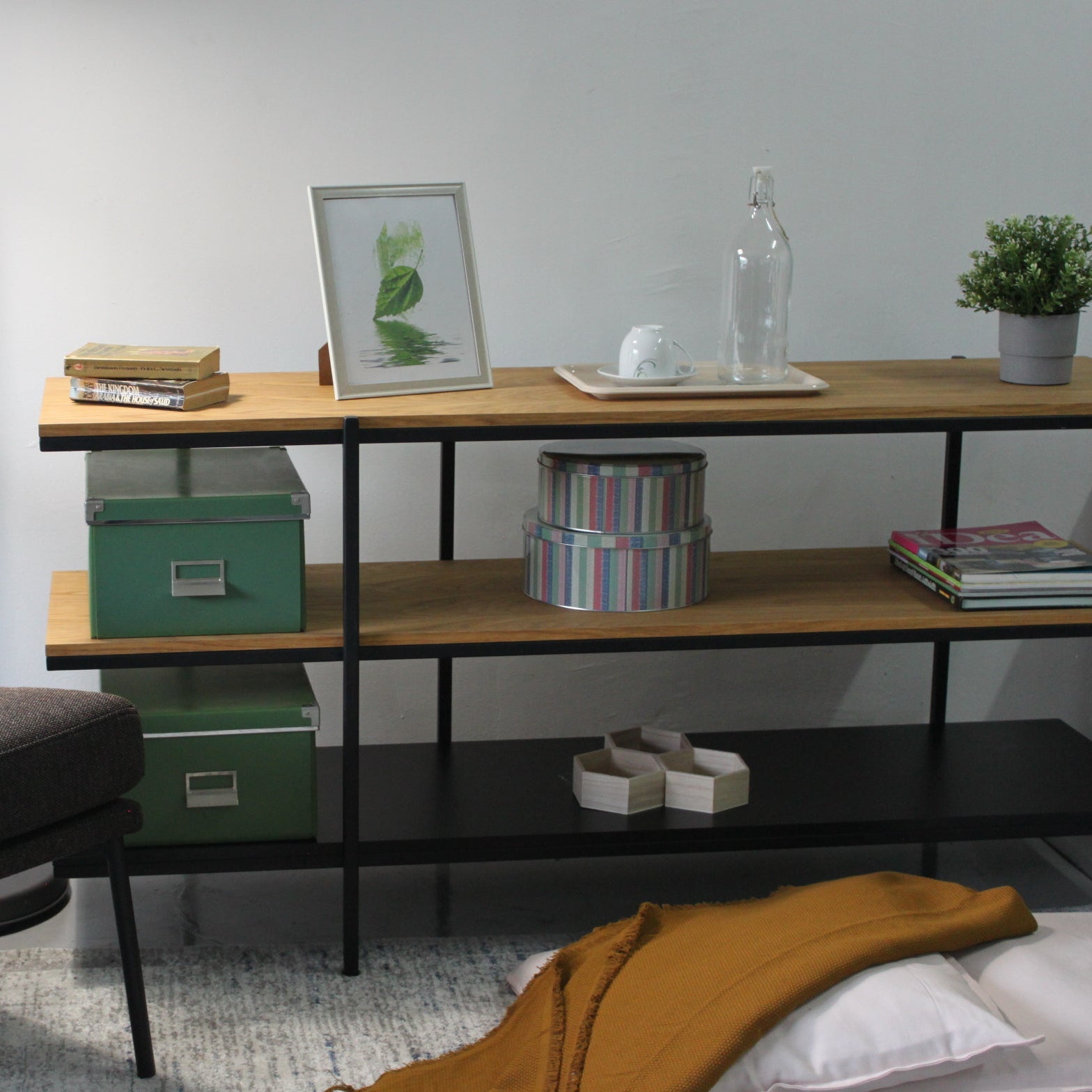 GARIS 3 Tier Low Shelving Veneer Exhibit Sales