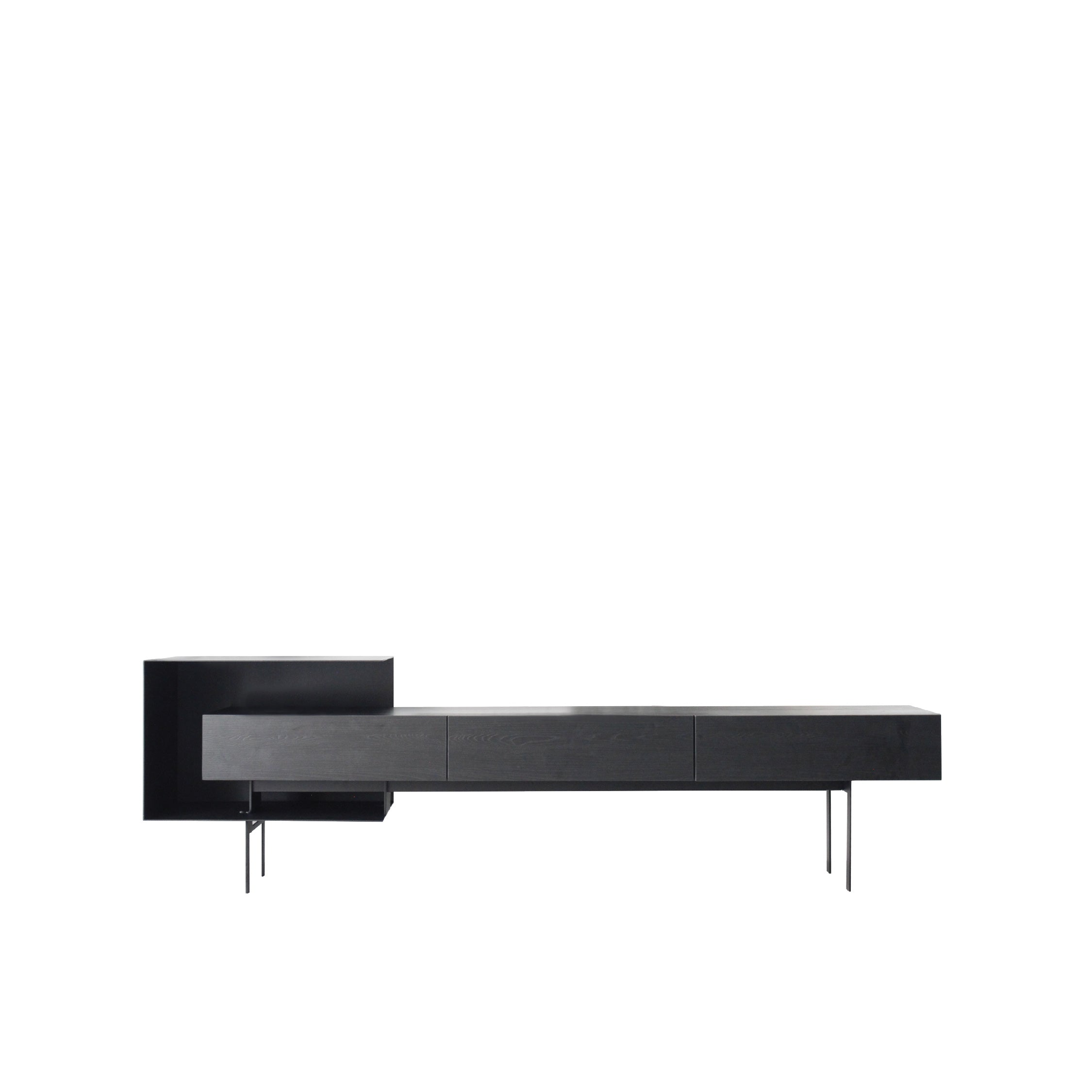 ESSIMETRI TV Unit All Black V3.0 Exhibit Unit at Seremban 2 Offline Store