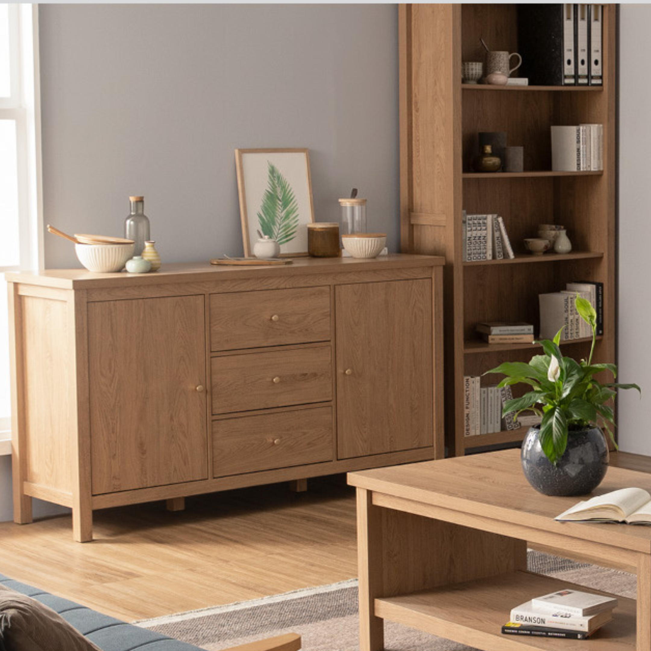 RAKA Sideboard Oak 1.6m