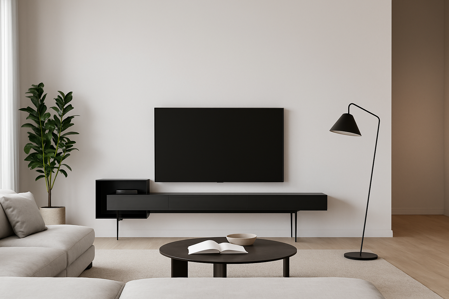 ESSIMETRI TV Unit All Black V3.0