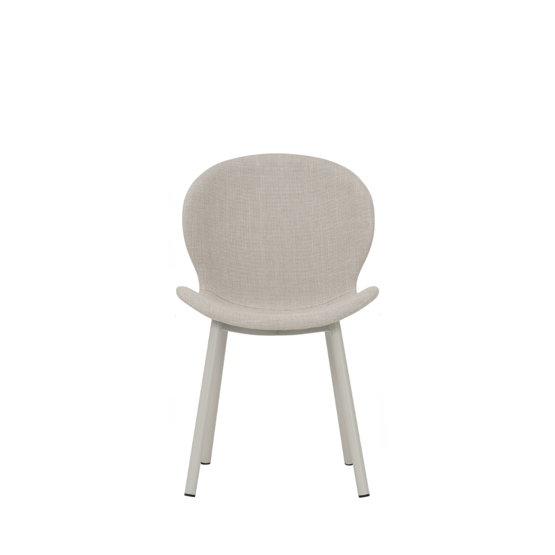 RUND Dining Chair Beige (Set of 2)