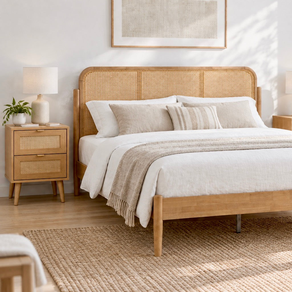 NATURA Bed Frame Natural Queen