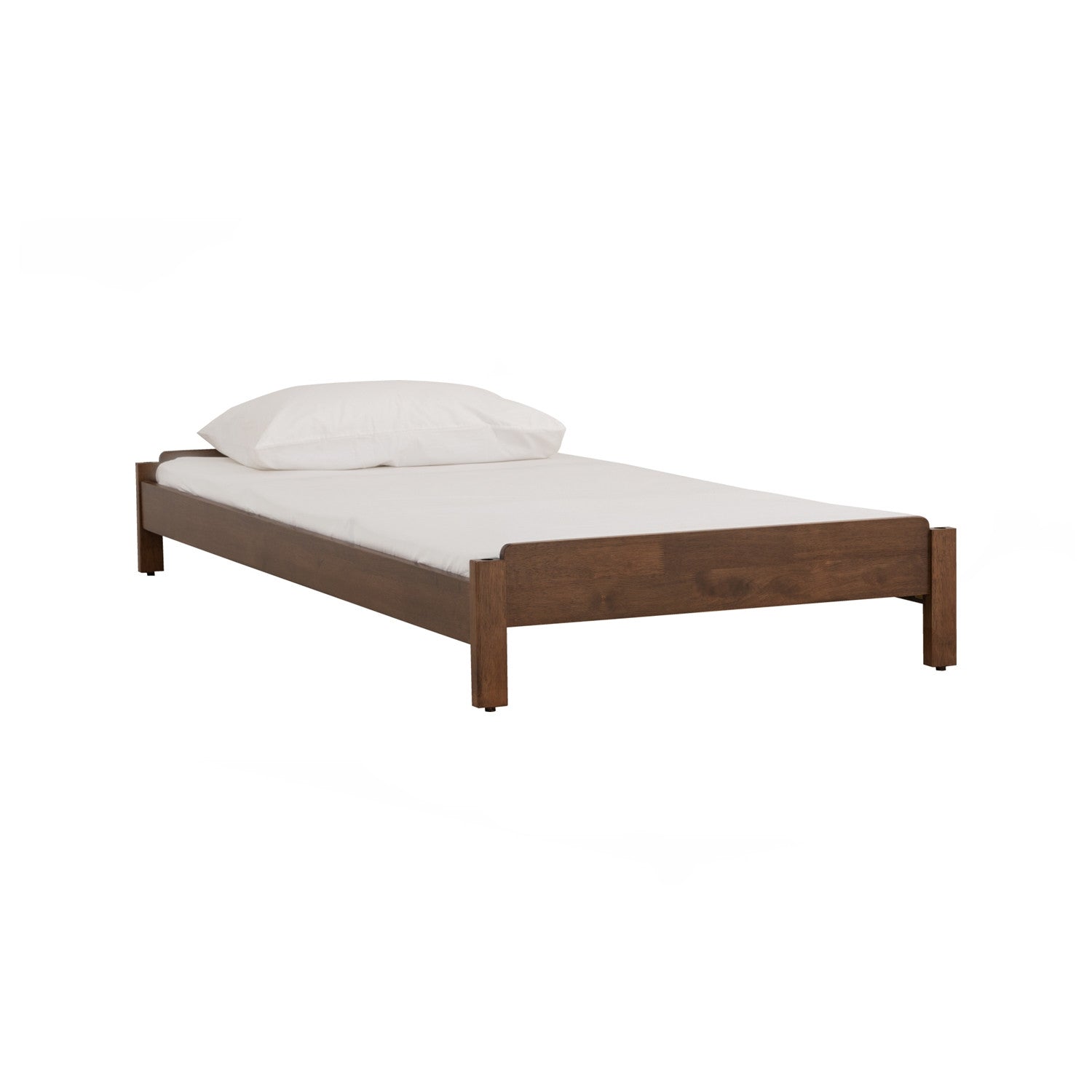 BASIC Single Bed Frame Walnut