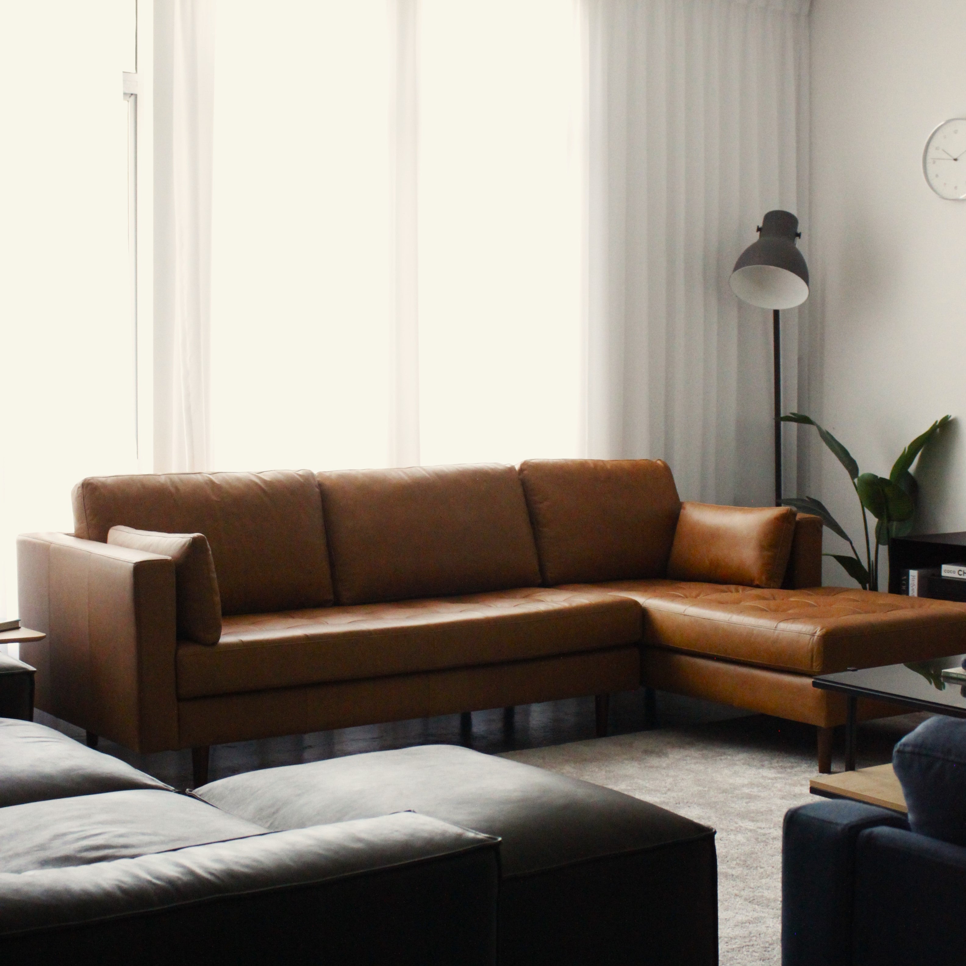 NORDI Sofa L-Shape Leather Premium