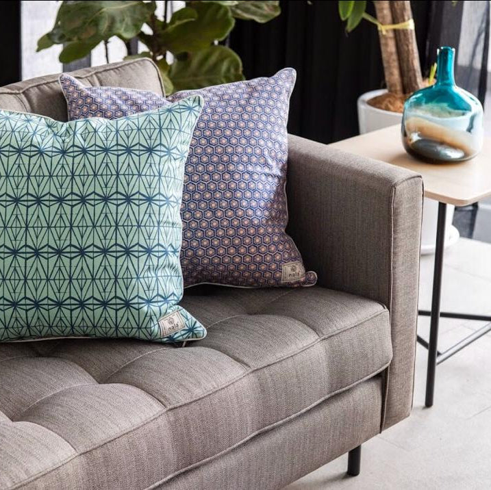 SATAH Sofa 1.8m Silver Grey ACACIA Fabric