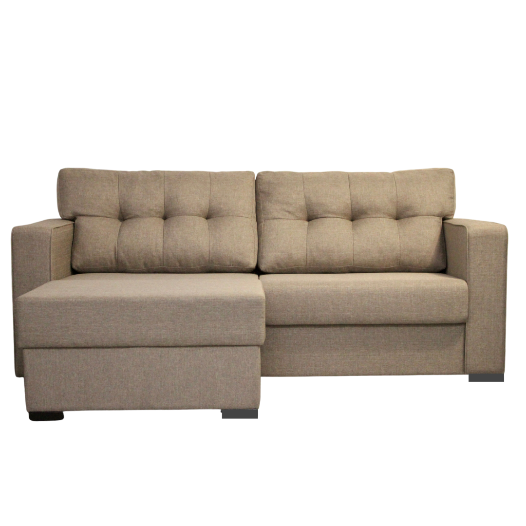ELEGAN 3 Seater Sofa in Brown Fabric
