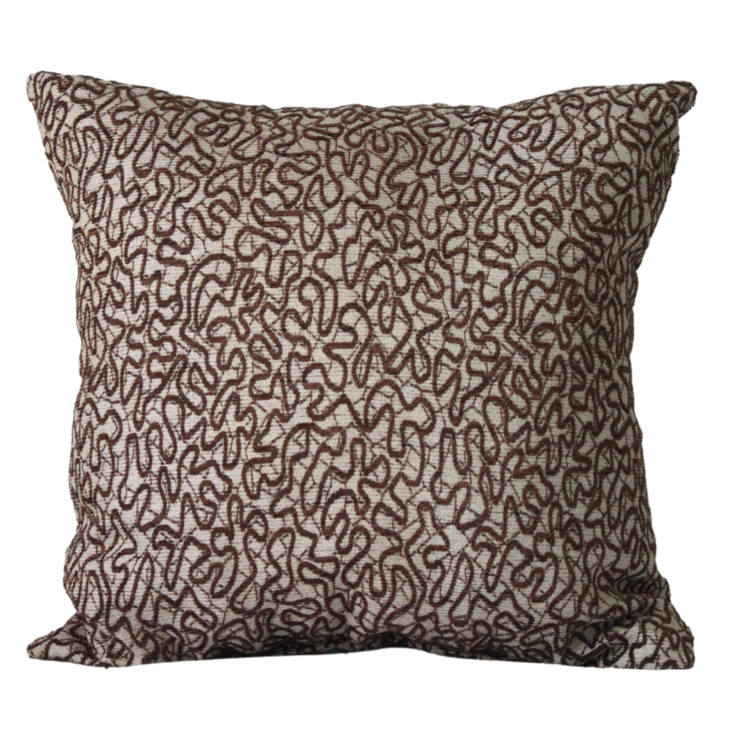 Coral Brown Square Cushion W400 x D400 x t150 mm