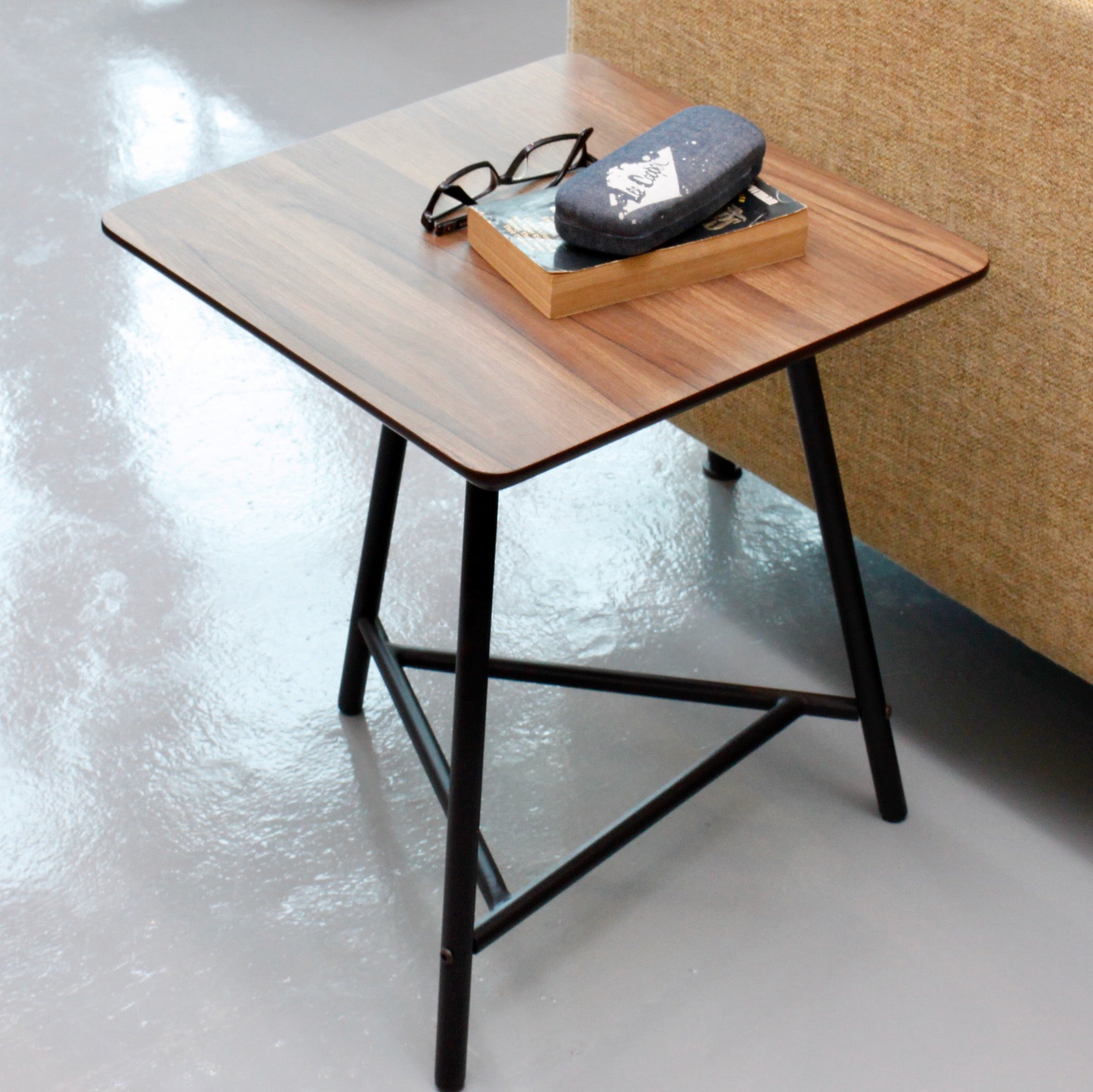 CANVAS Side Table V2.0 Walnut Top Exhibit Sales at Seremban 2 Offline Store