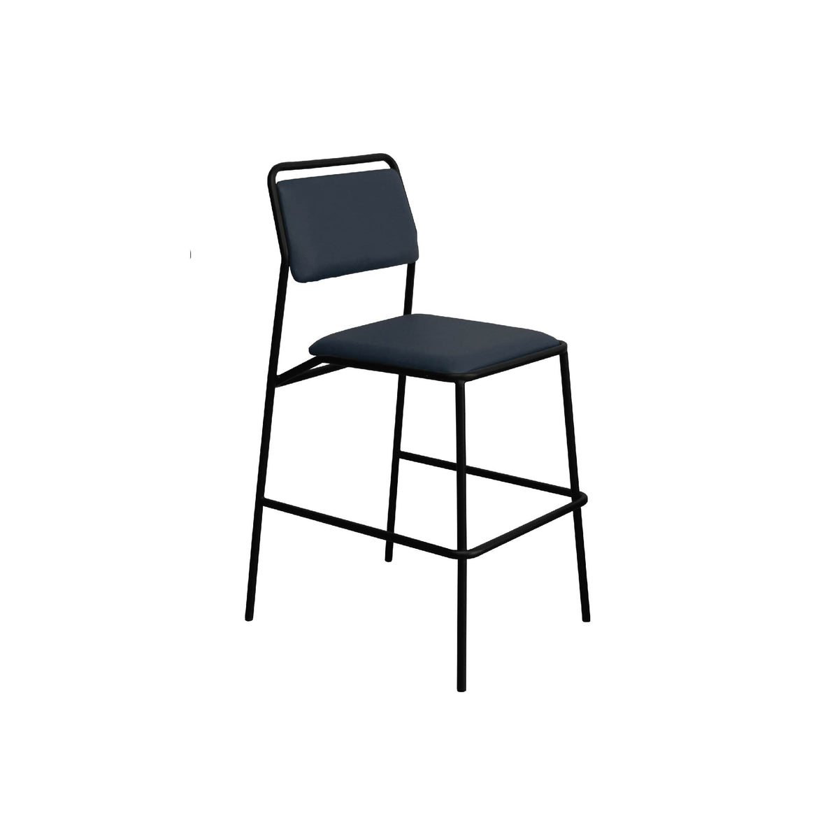 LINK Counter Stool Dark Blue Premium Vinyl
