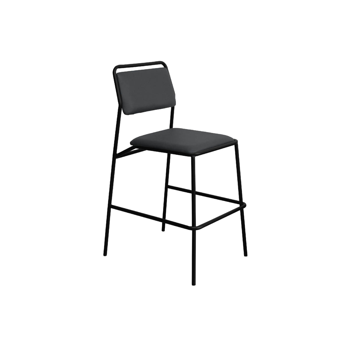 LINK Counter Stool Dark Grey Premium Vinyl
