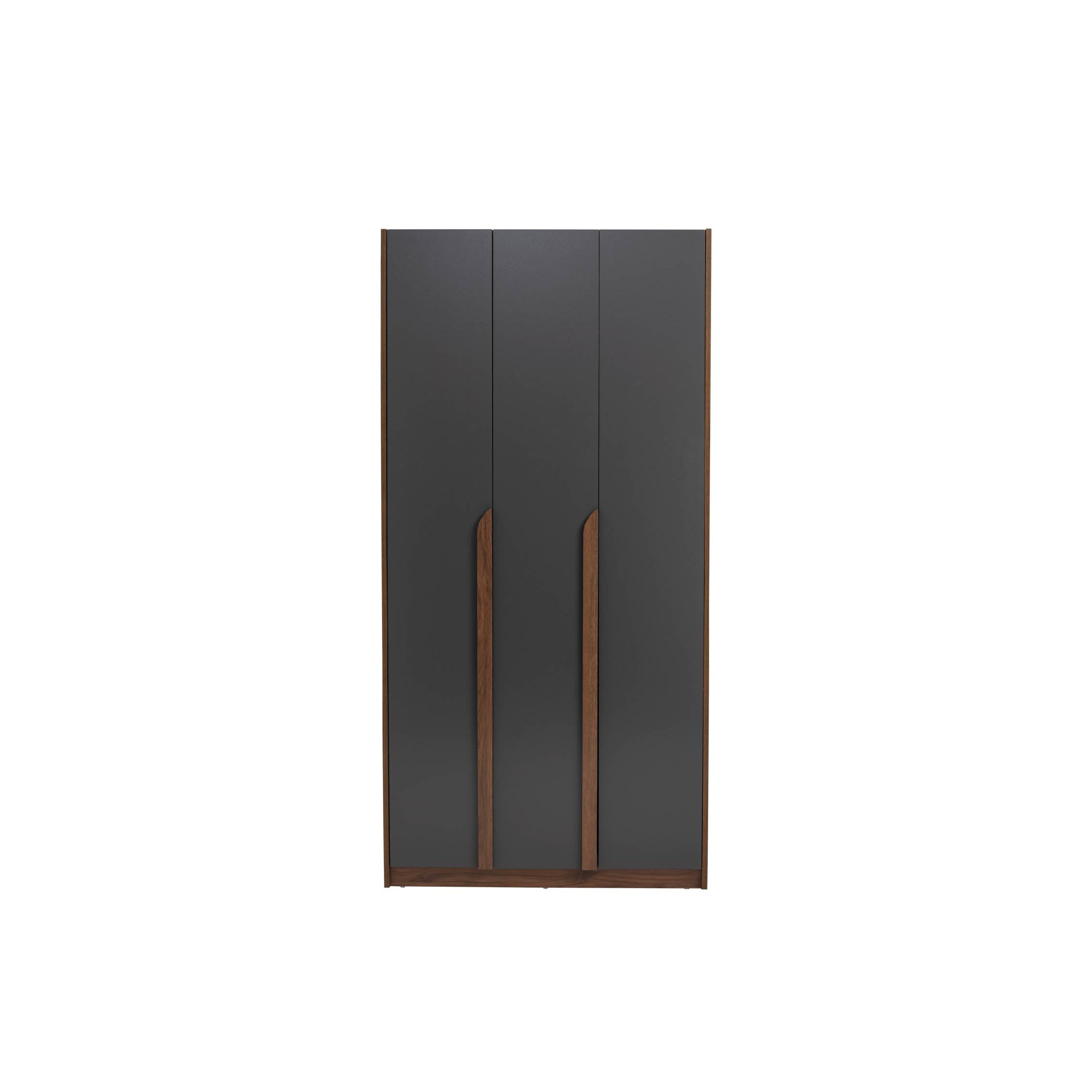 BASIC II Wardrobe 3 Door Black