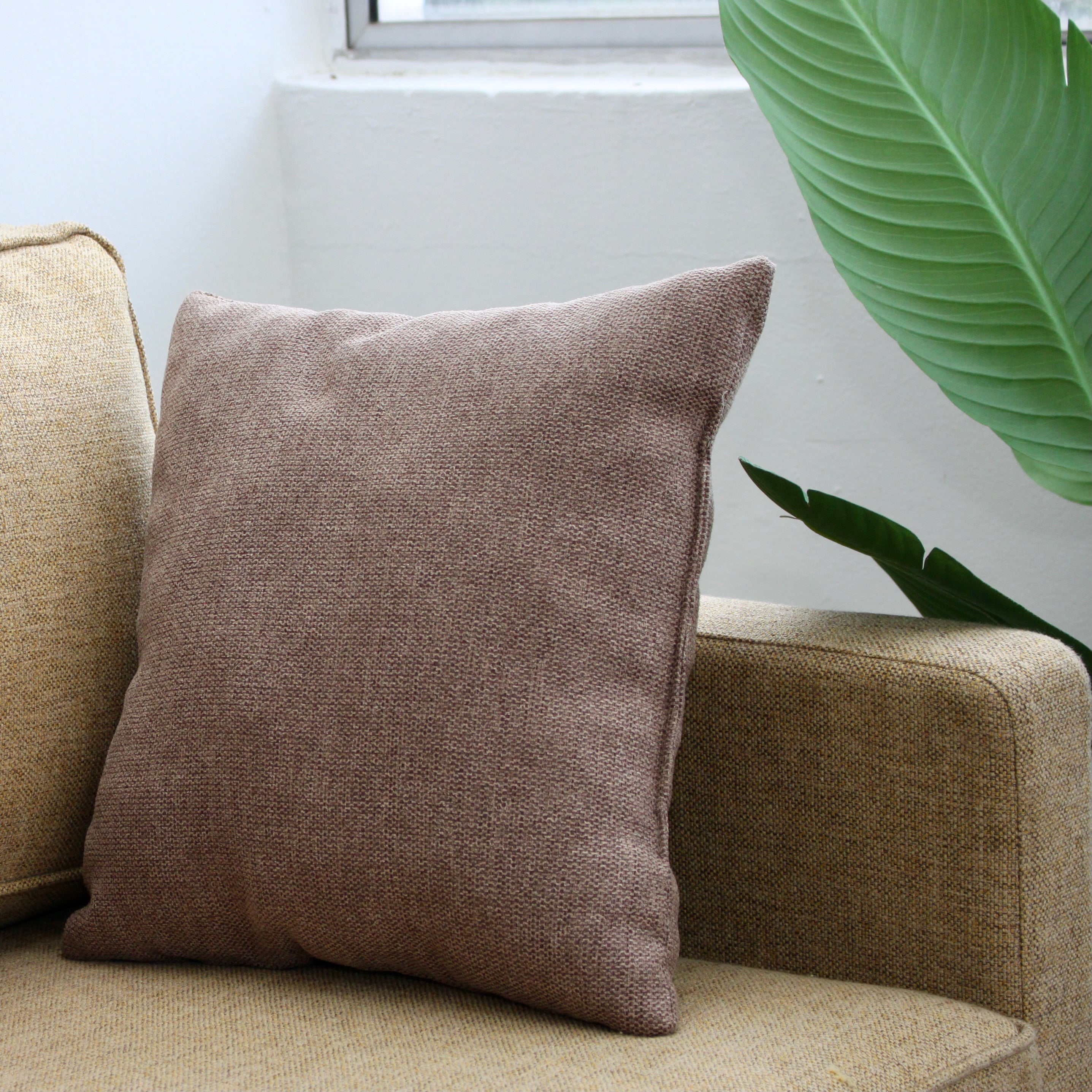 Coffee Brown Square Cushion W400 x D400 x t150 mm
