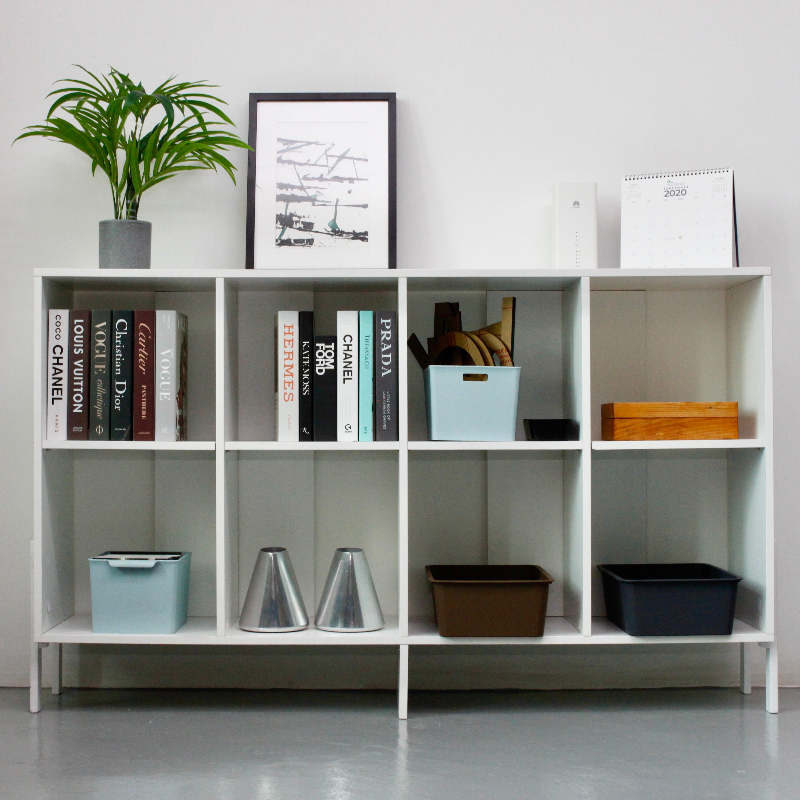 CAPI Bookcase 8 White Exhibit Sales at Seremban 2 Offline Store