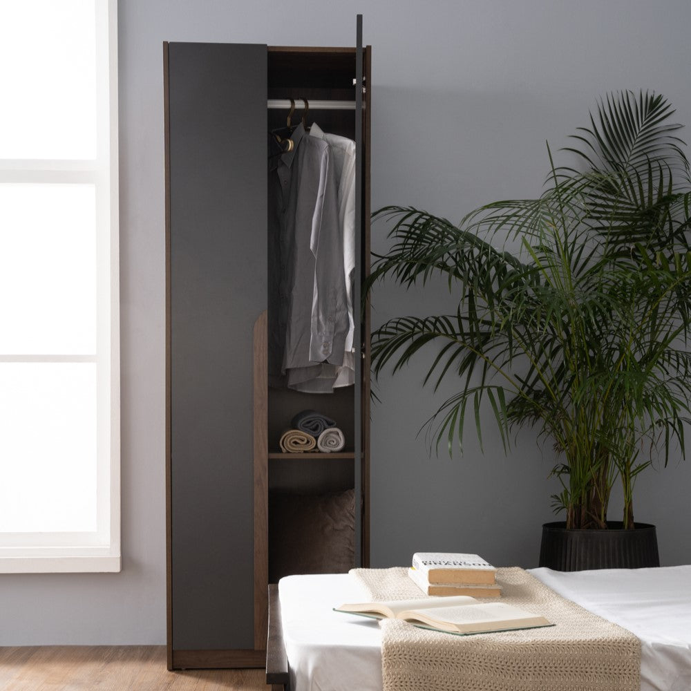 BASIC II Wardrobe 2 Door Black