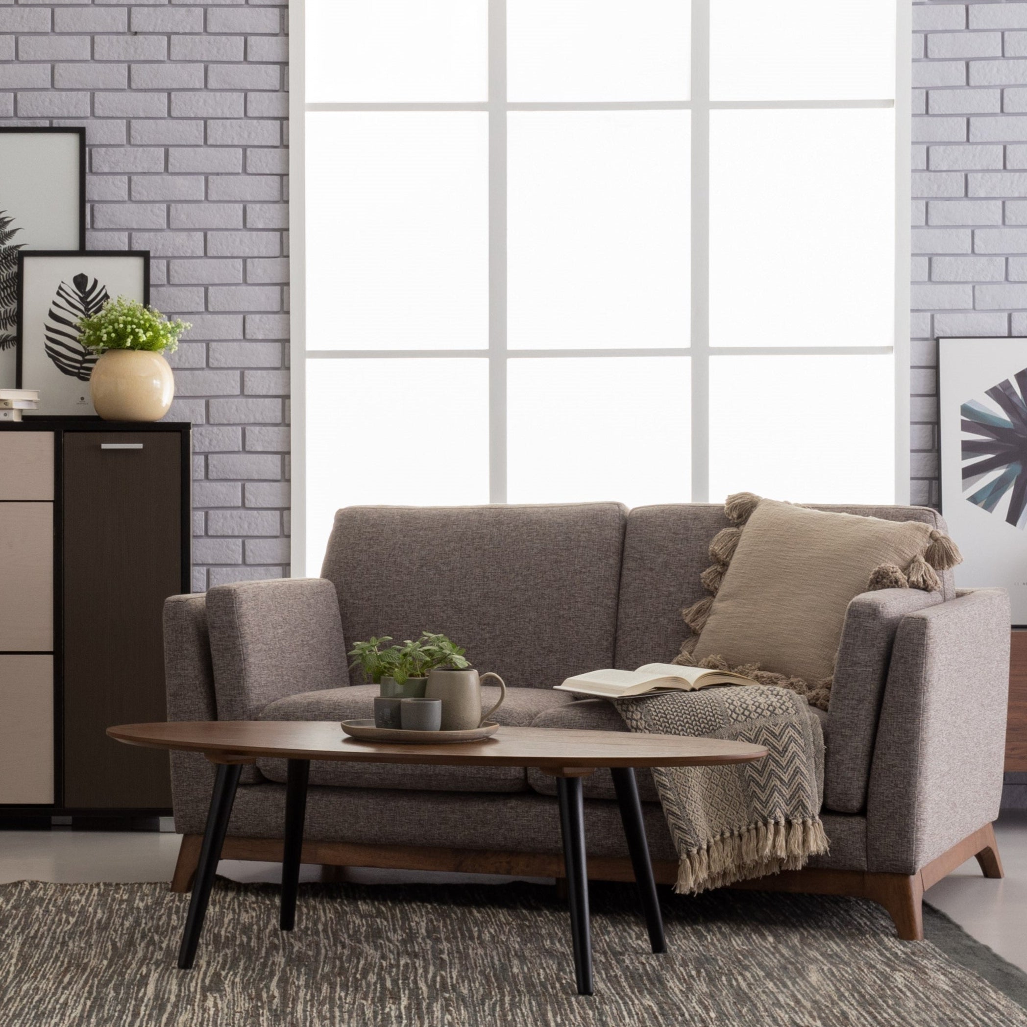 TIRUS Coffee Table Oval Cocoa