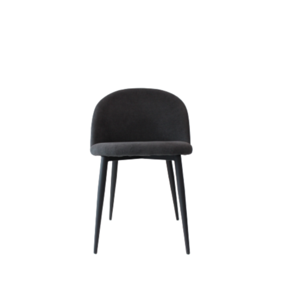 Black chair on a white background