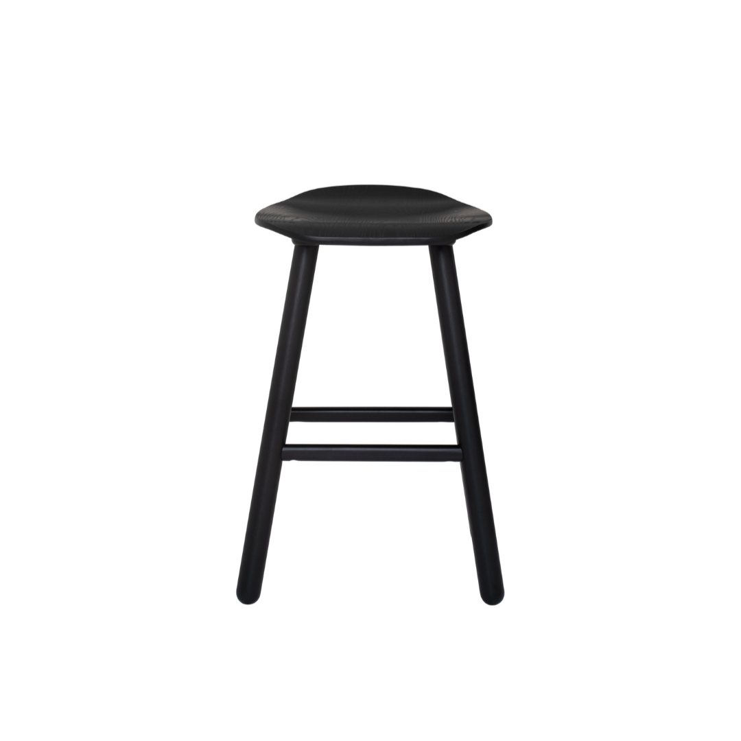 Black stool on a white background