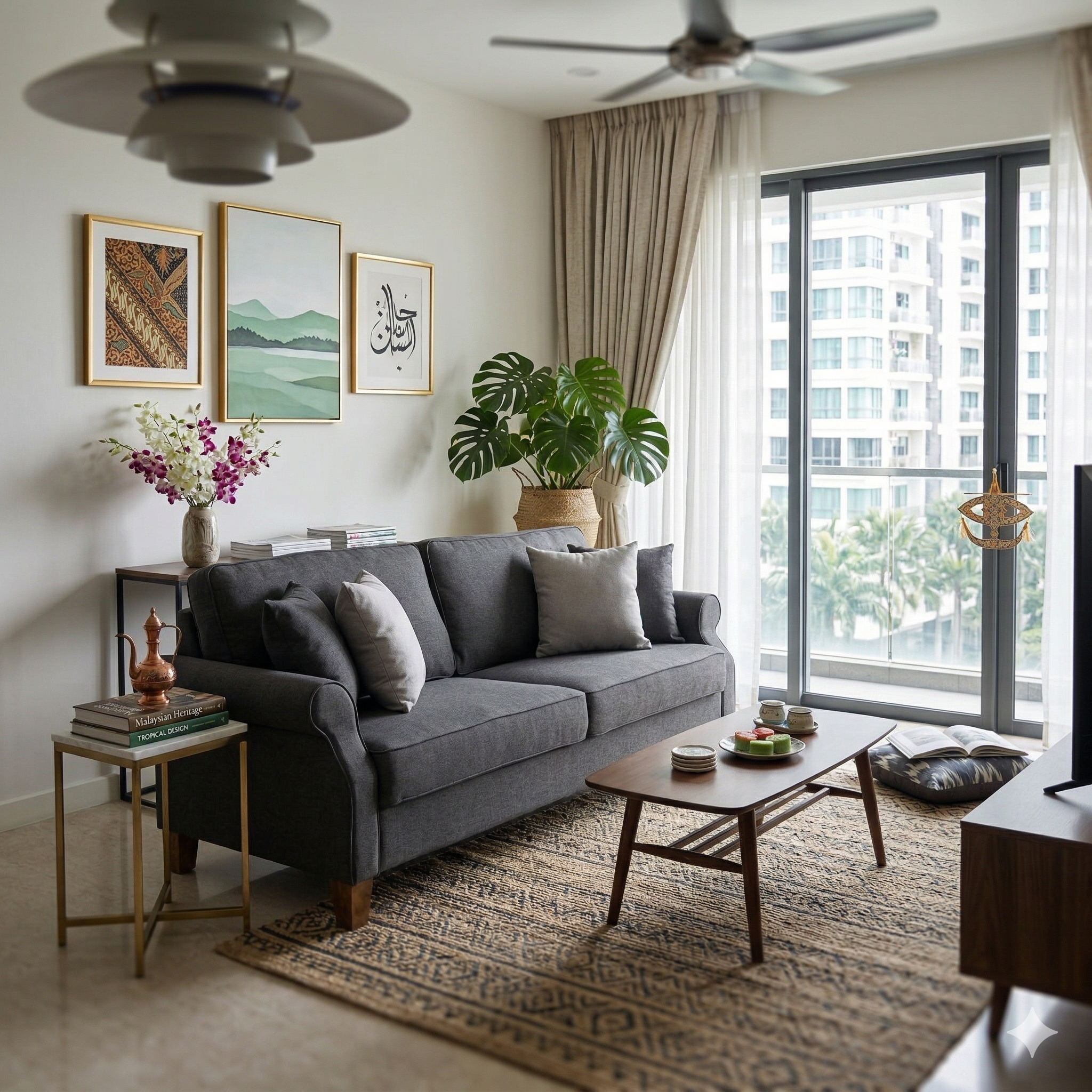 SELSA Sofa 3 Seater Grey