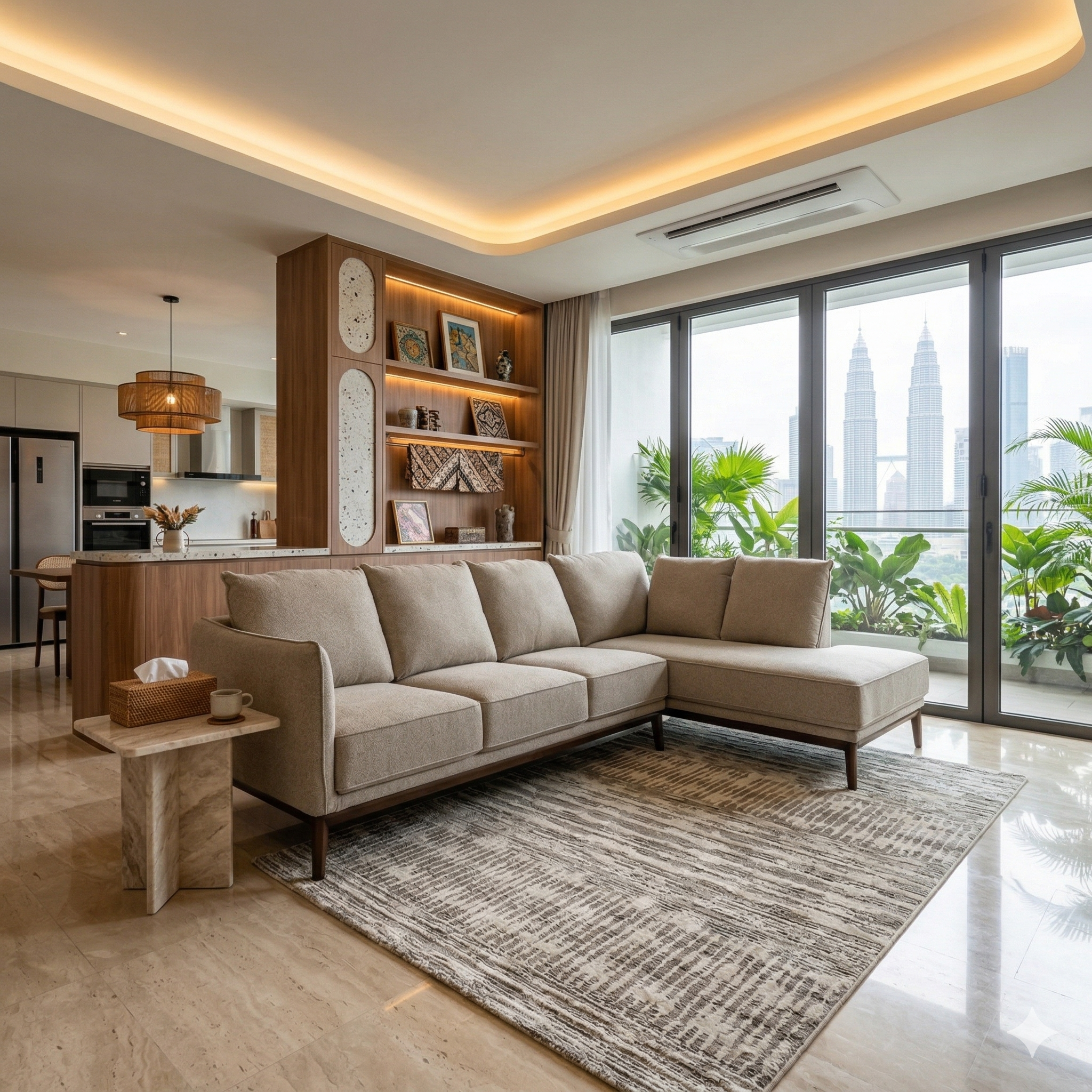 SOLID Sofa 3 Seater L Shape