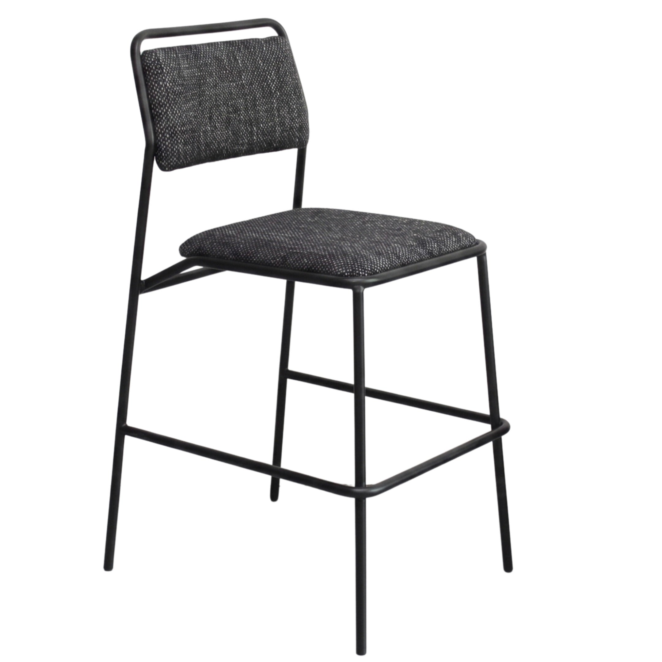 LINK Counter Stool Black Fabric