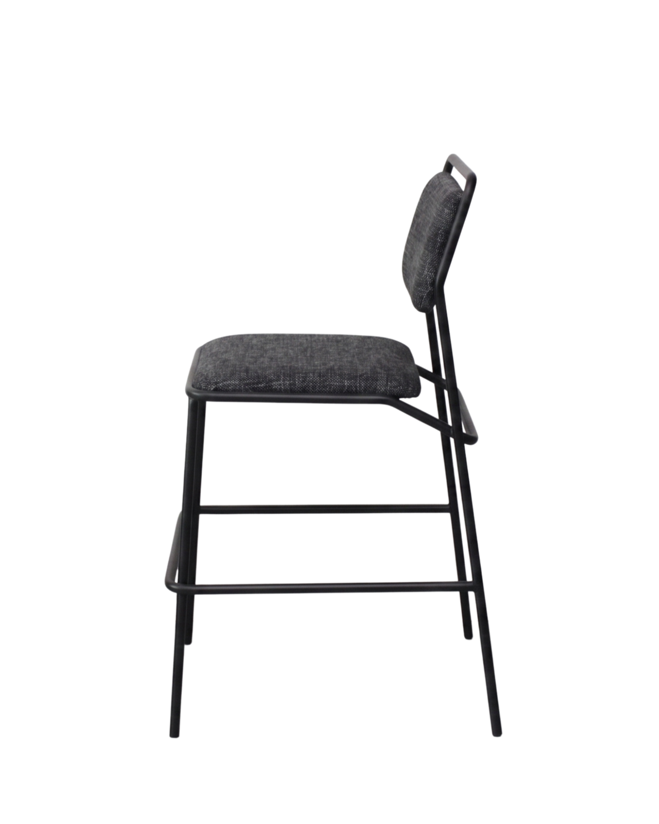 LINK Counter Stool Black Fabric