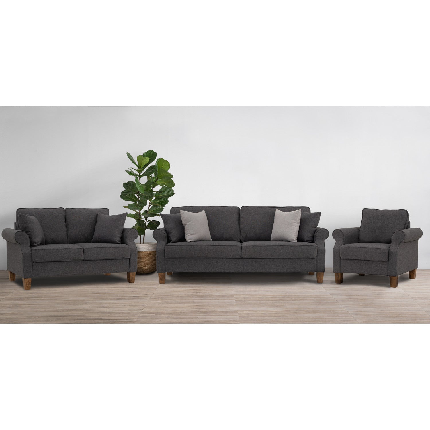 SELSA Sofa 1 Seater Grey