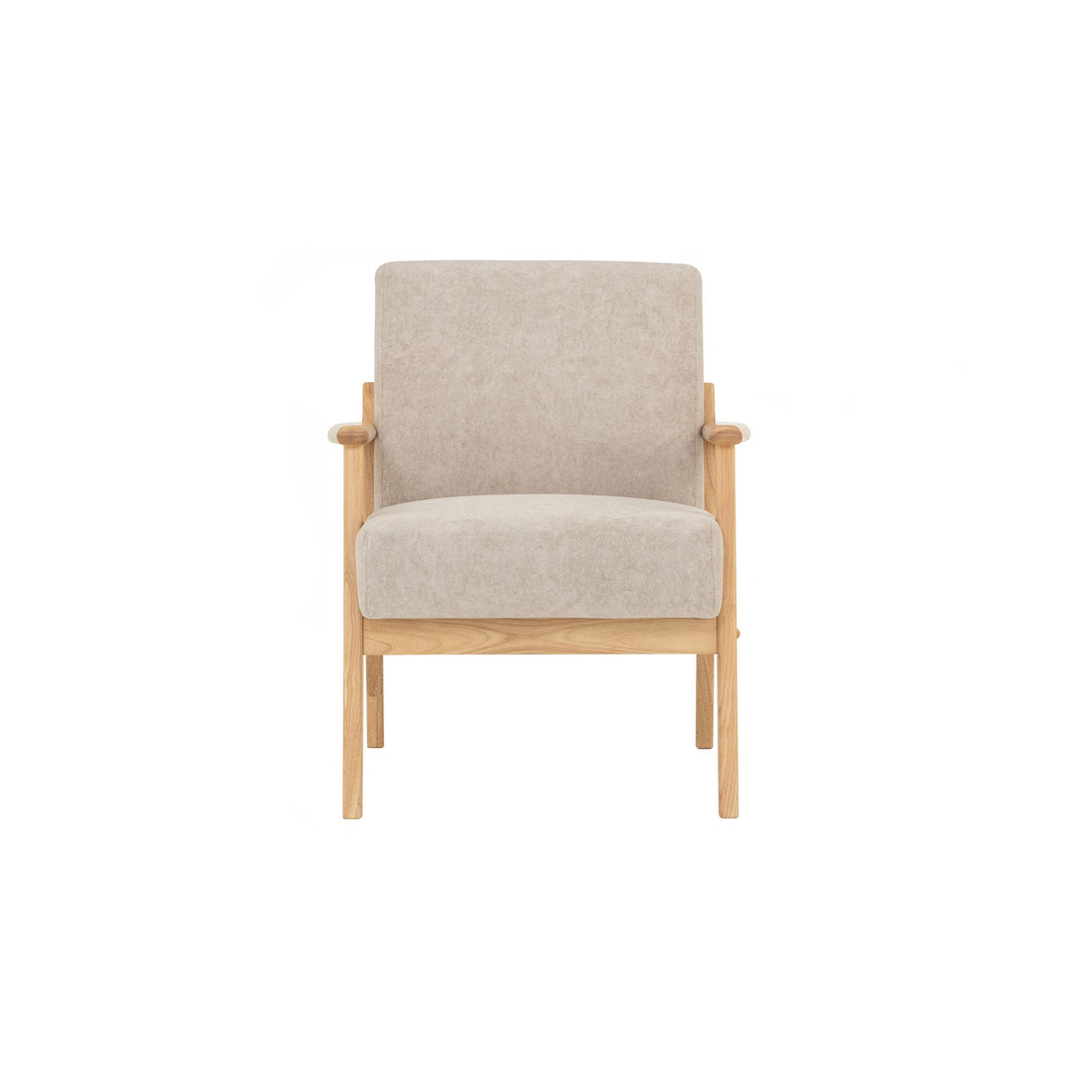 NATURA 1 Seater Sofa Light Brown Fabric Pet Friendly