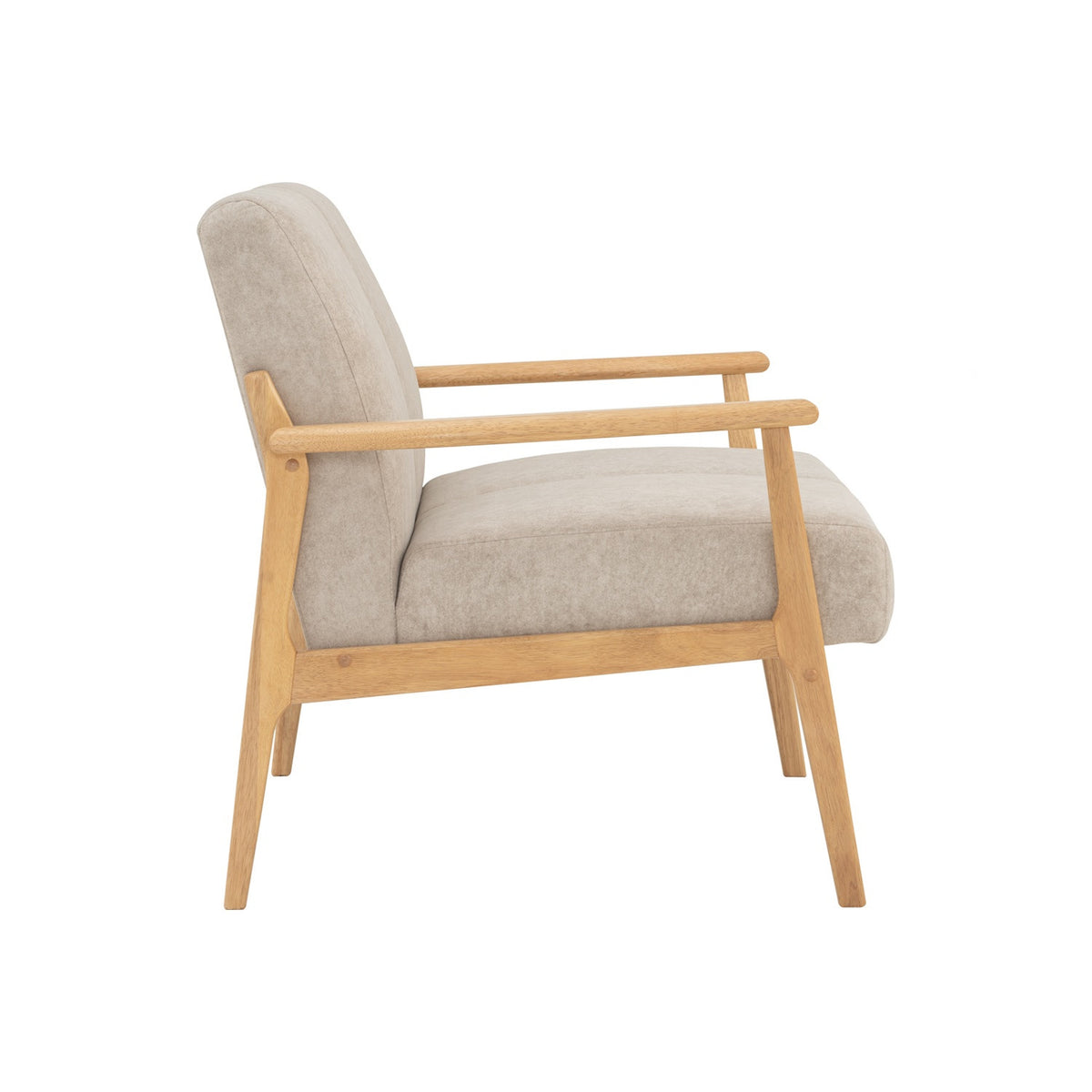 NATURA 2 Seater Sofa Light Brown Fabric Pet Friendly