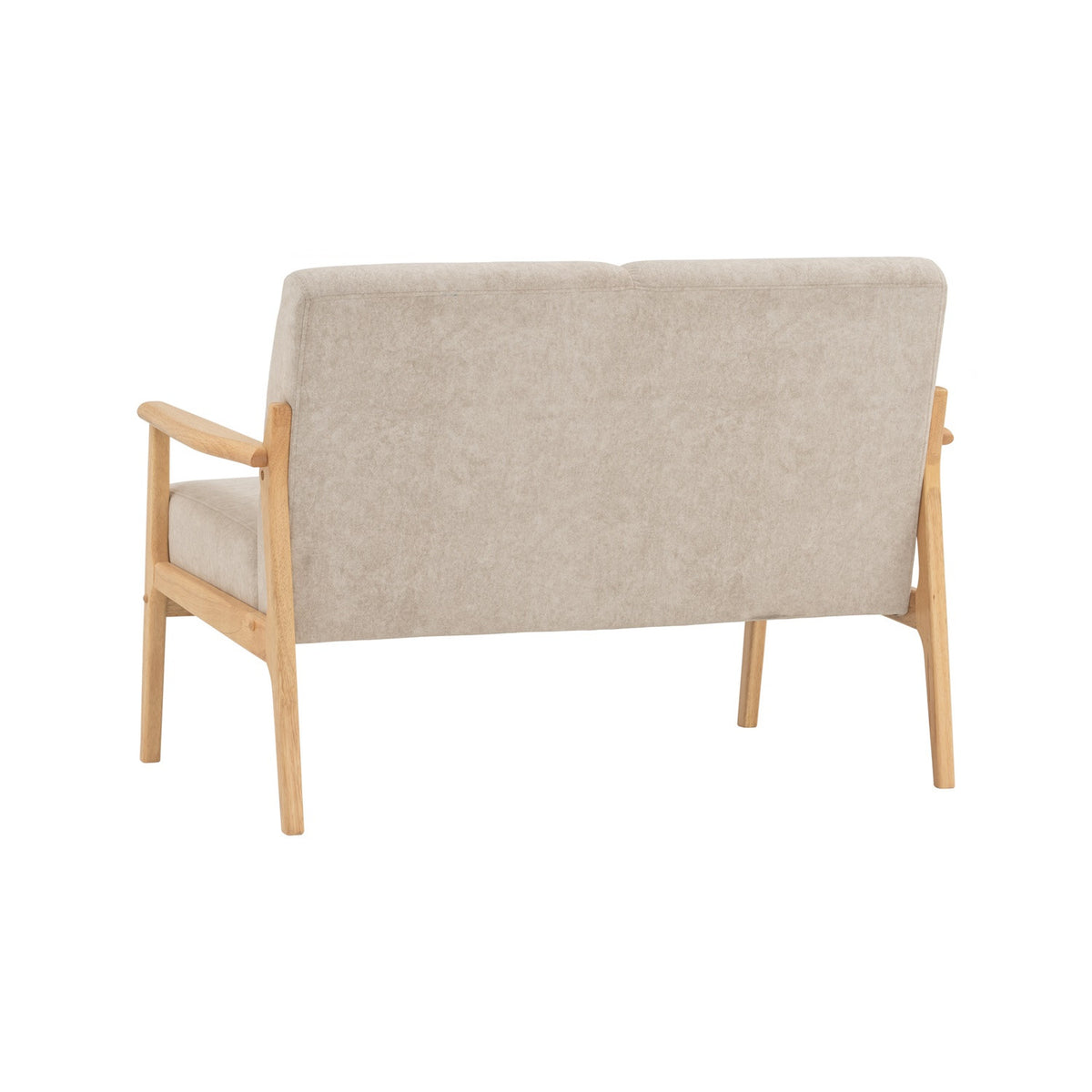 NATURA 2 Seater Sofa Light Brown Fabric Pet Friendly