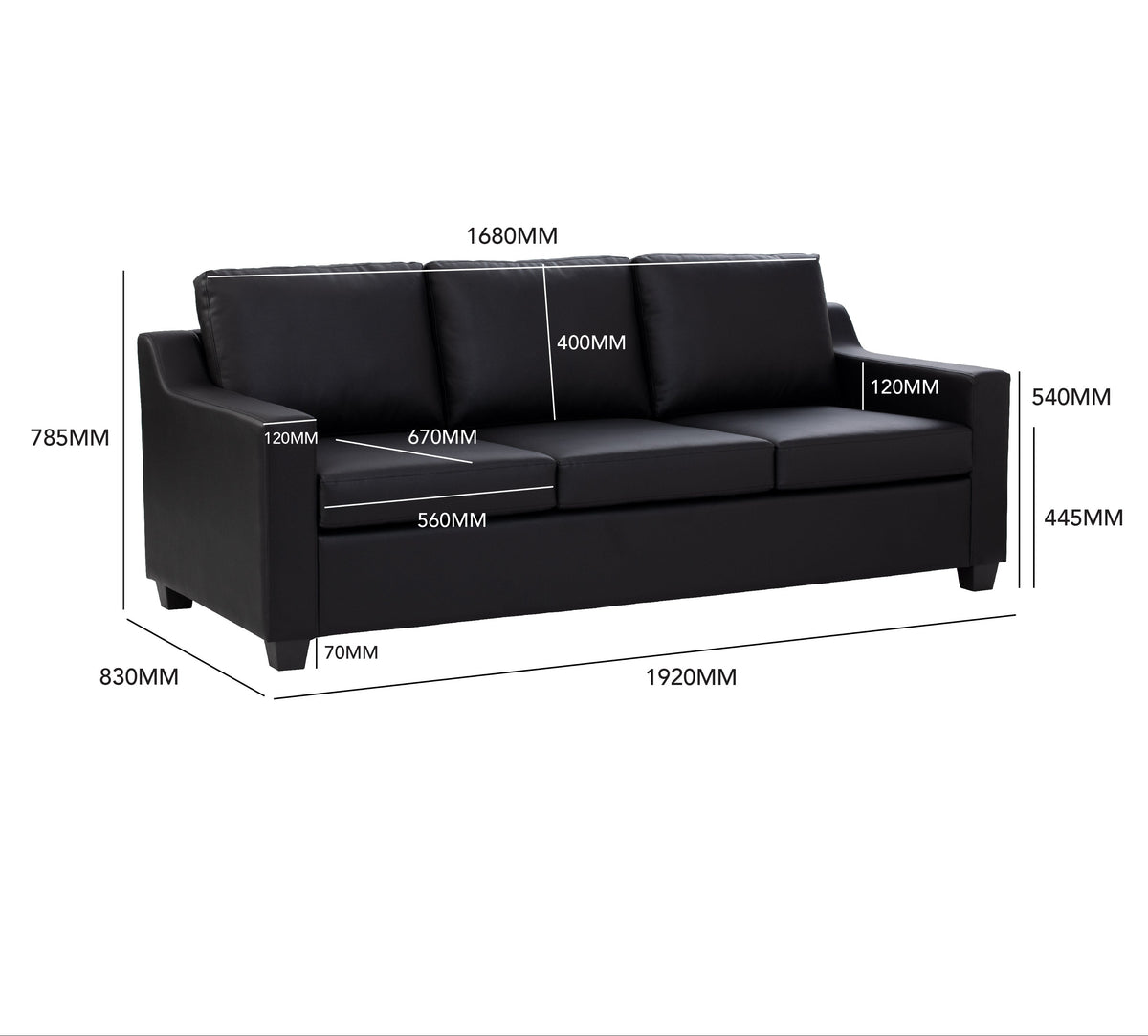 DULCET II Sofa 3 Seater