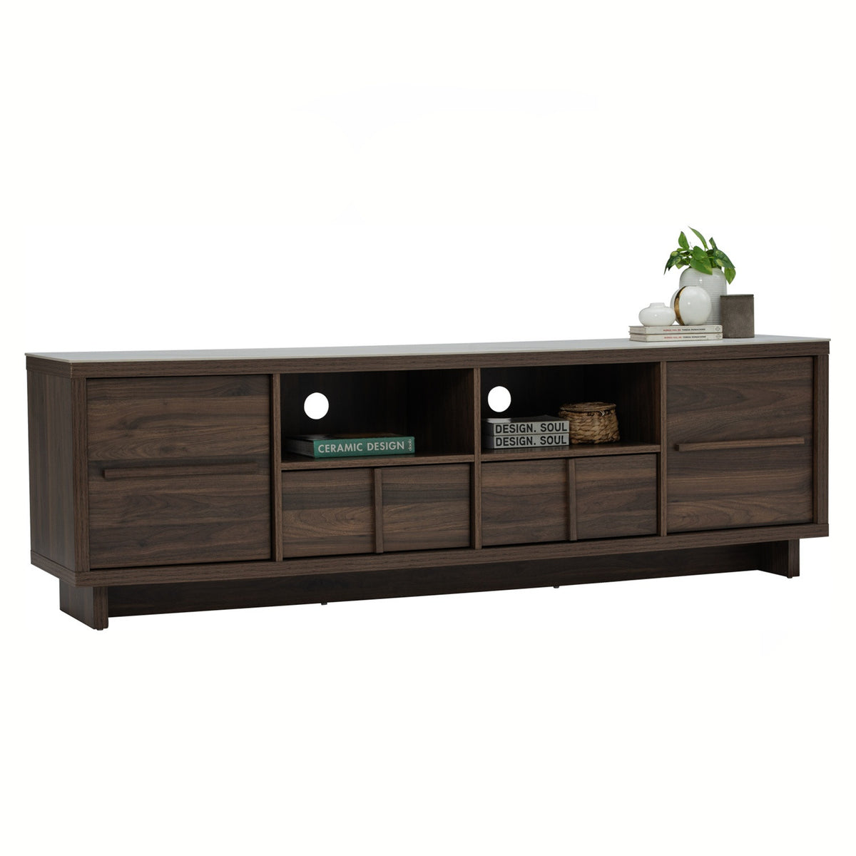 BILAH 1.8m TV Cabinet Sintered Stone Top