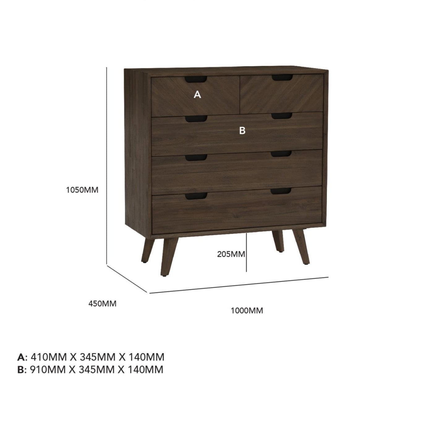 AKASIA Tall Dresser