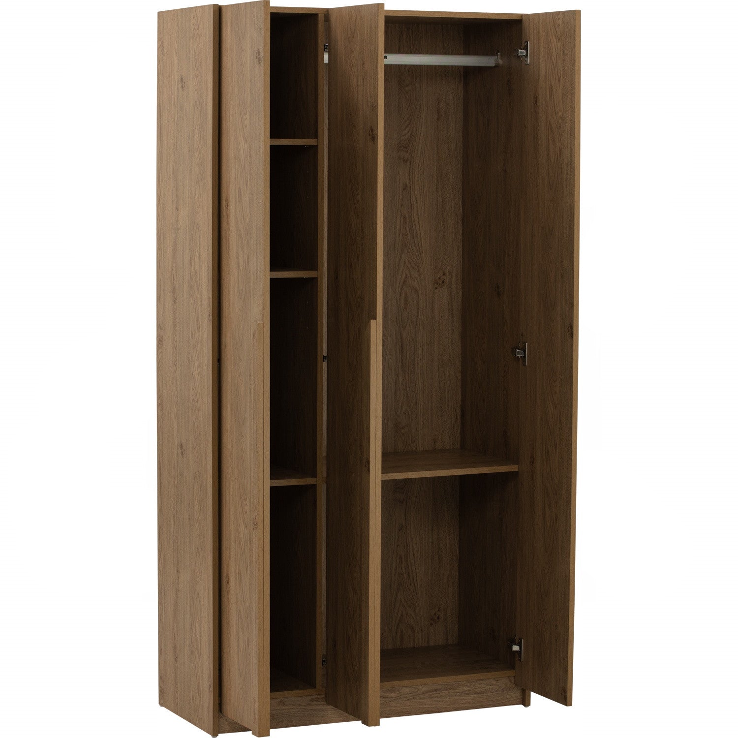 BASIC II Wardrobe 3 Door Oak