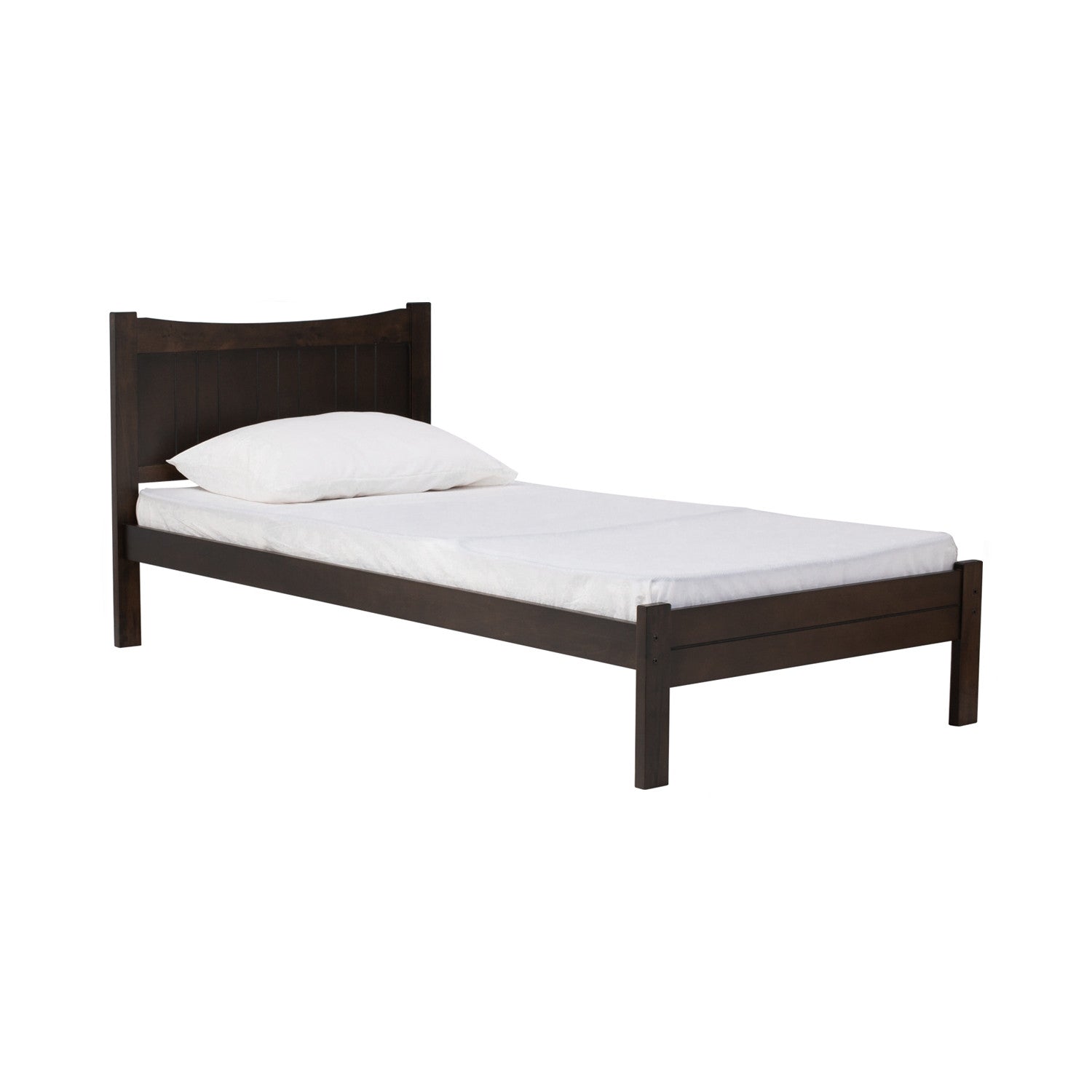 TERAS Single Bed Frame Dark Chestnut