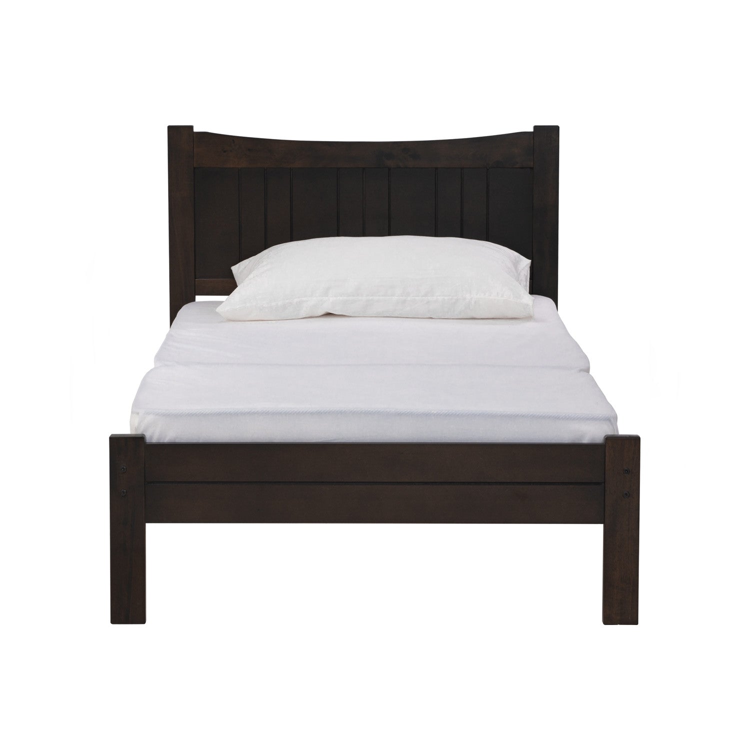 TERAS Single Bed Frame Dark Chestnut