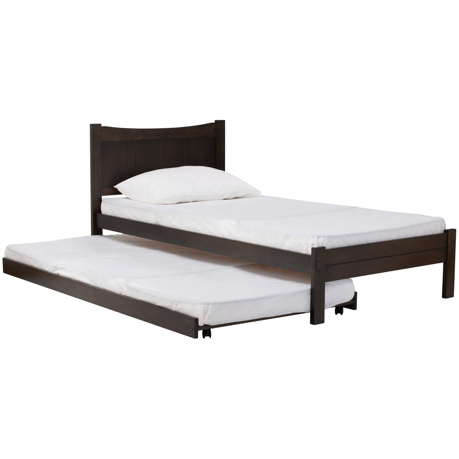 TERAS Single Bed Frame Dark Chestnut