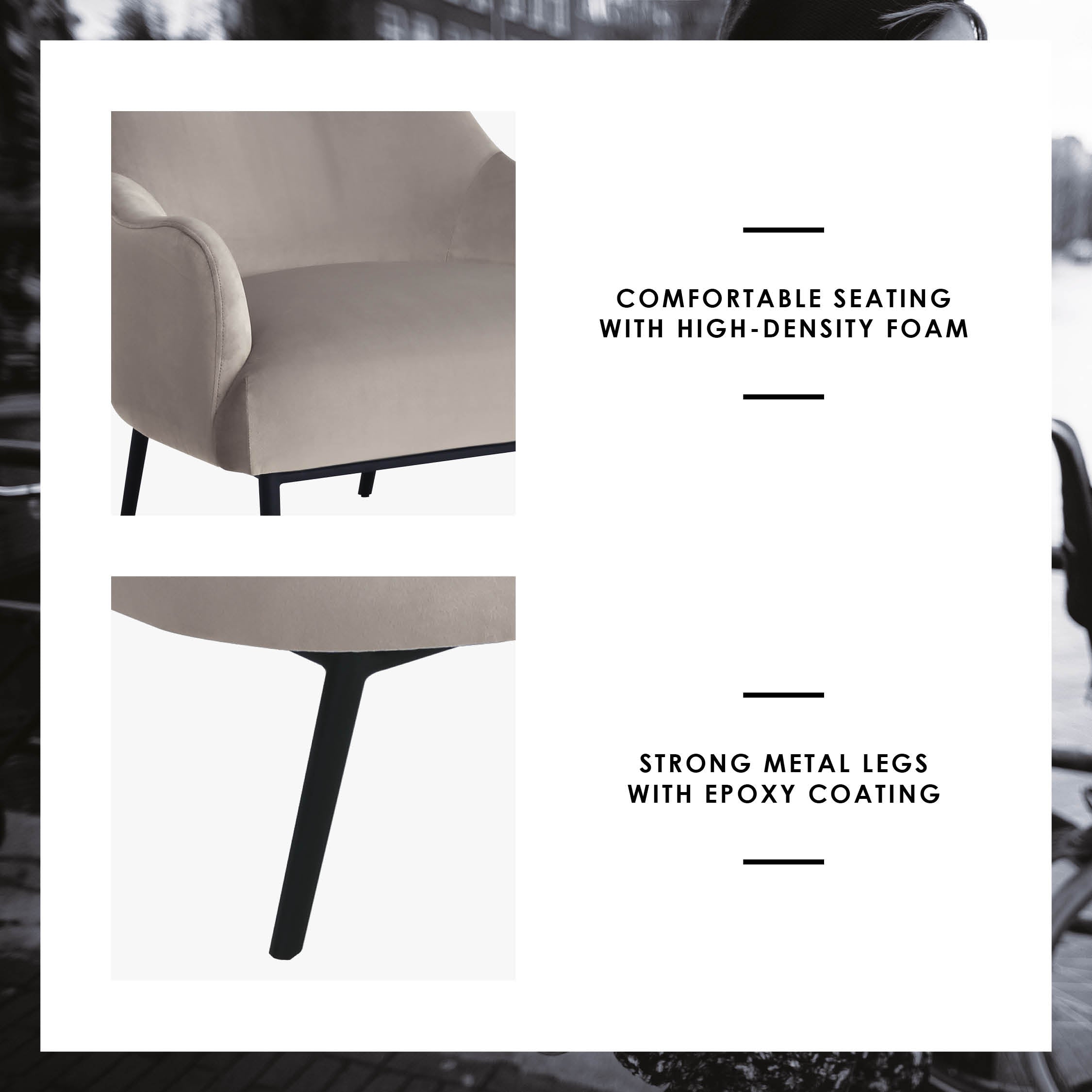 GARIS Lounge Chair Beige