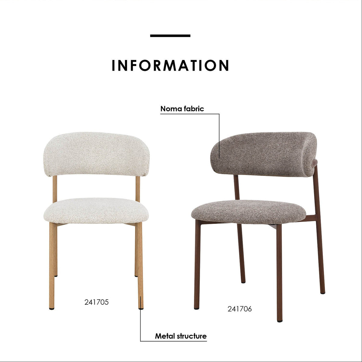 CANVAS Dining Chair Light Sand Off-White (2 units)