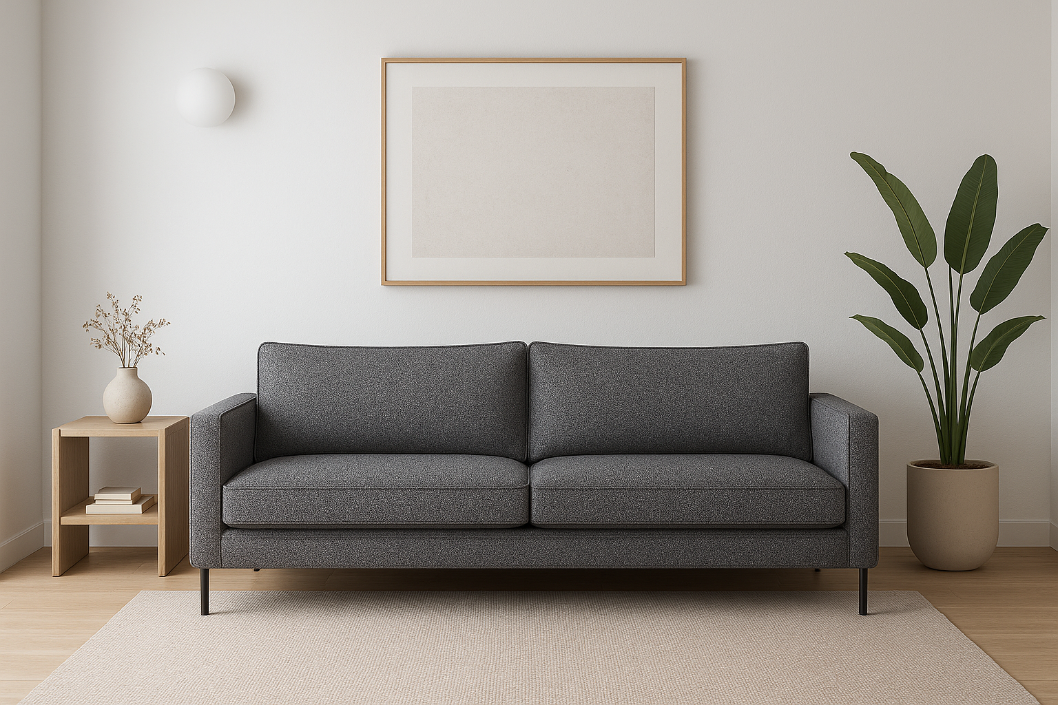 GARIS Sofa 3 Seater Grey
