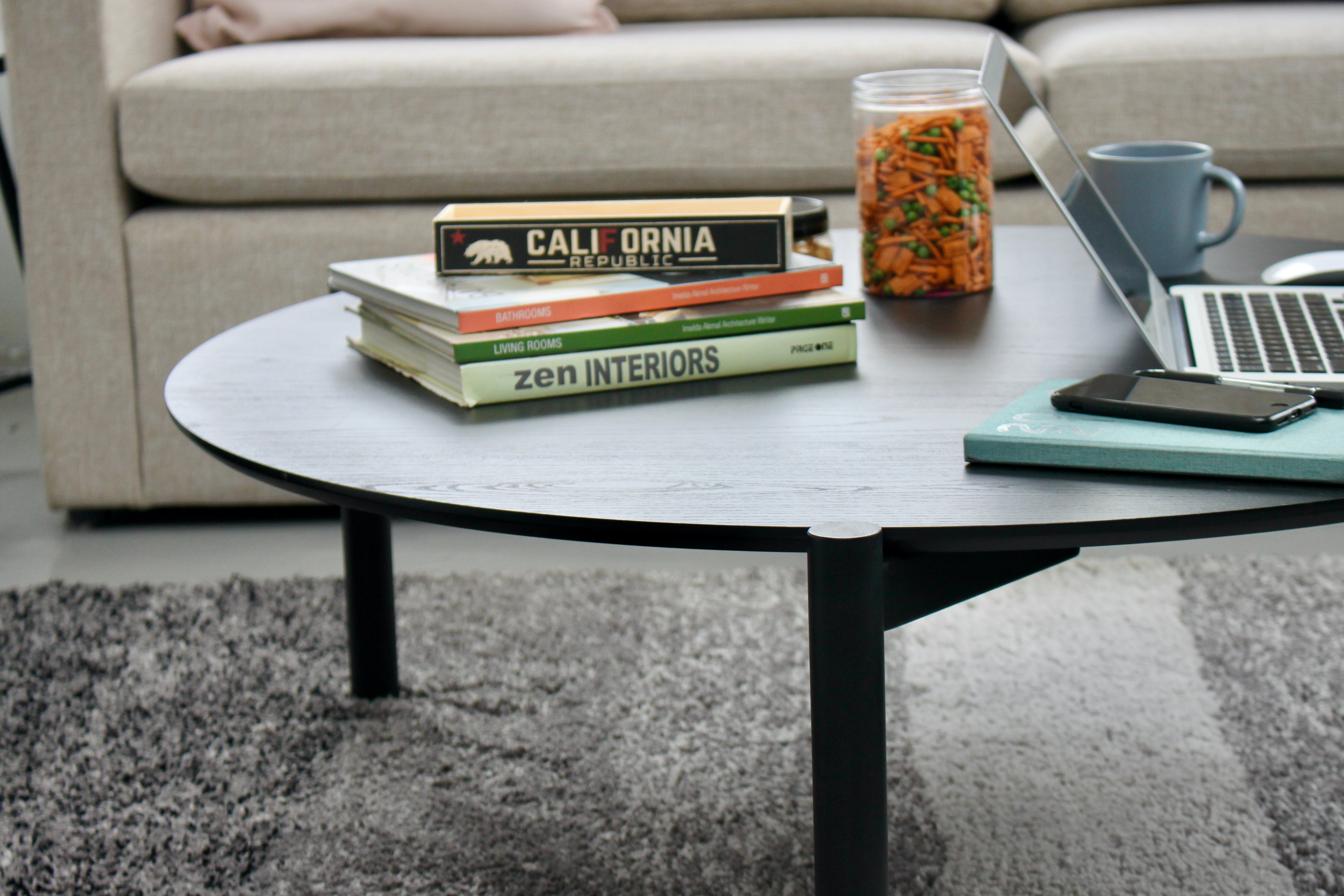 TANA Coffee Table Round V2.0 Dia. 1000 mm Black