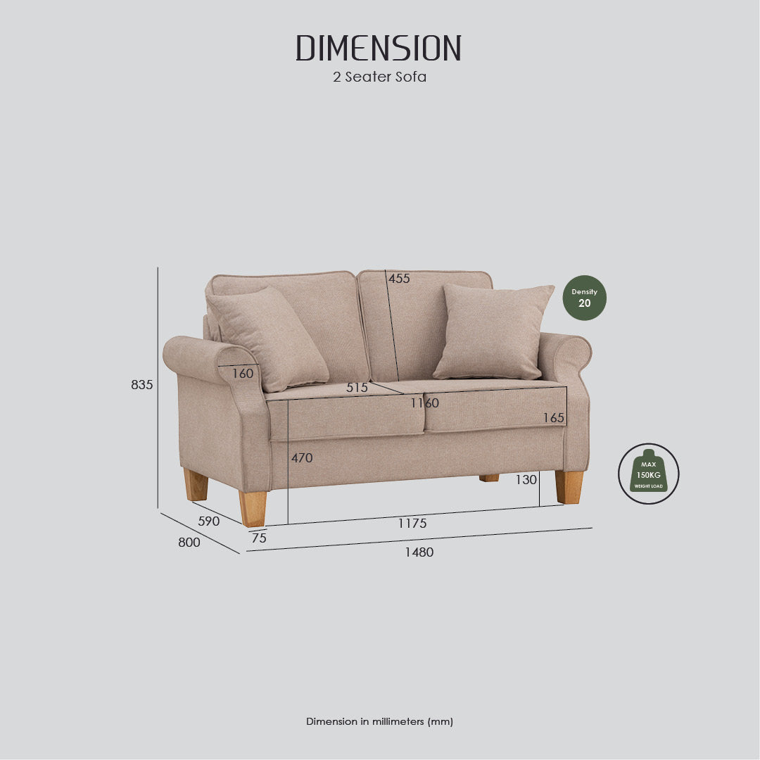 SELSA Sofa 2 Seater