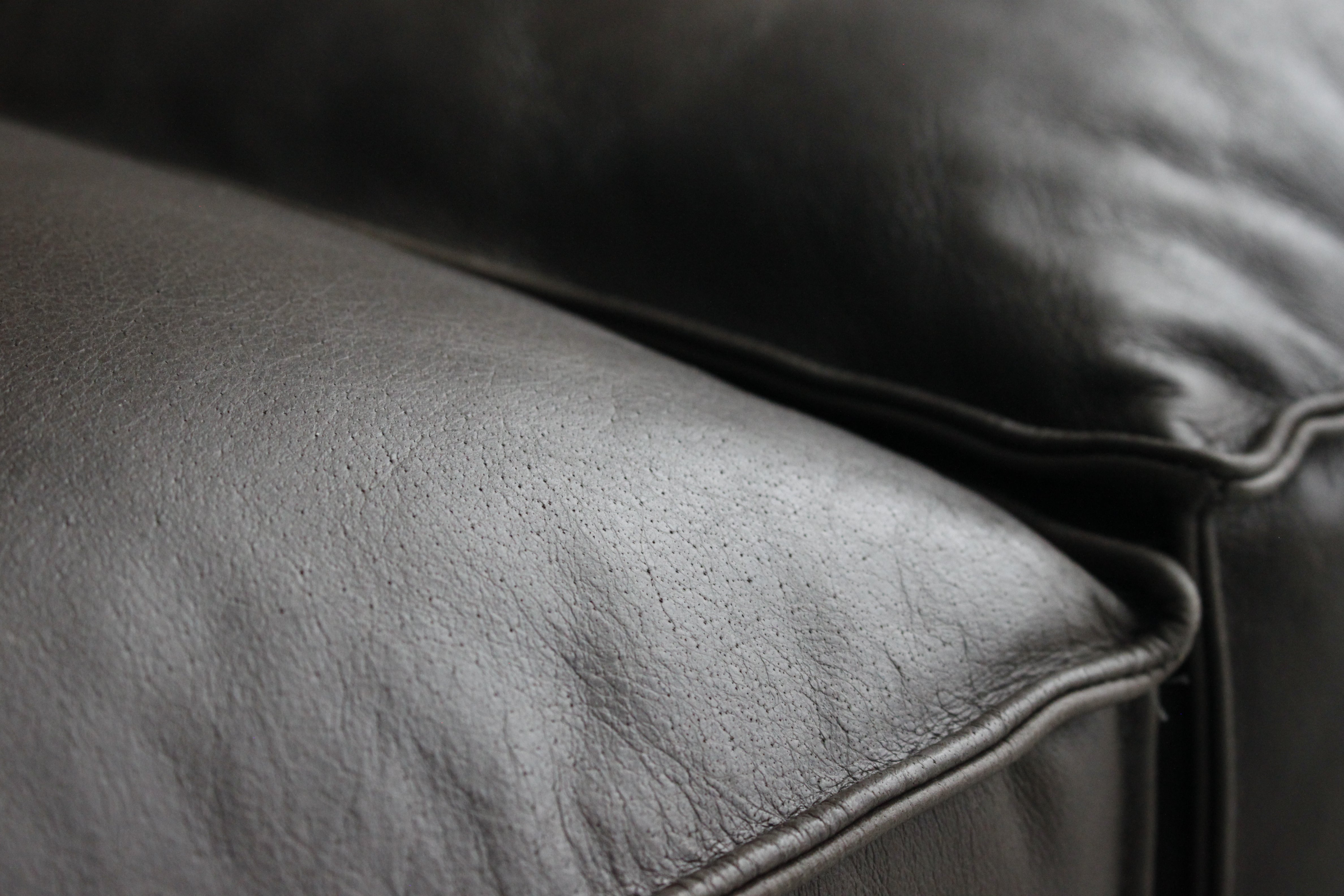 ESSIMETRI Right Arm Sofa Taupe Leather Exhibit Sale at Seremban 2 Offline Store