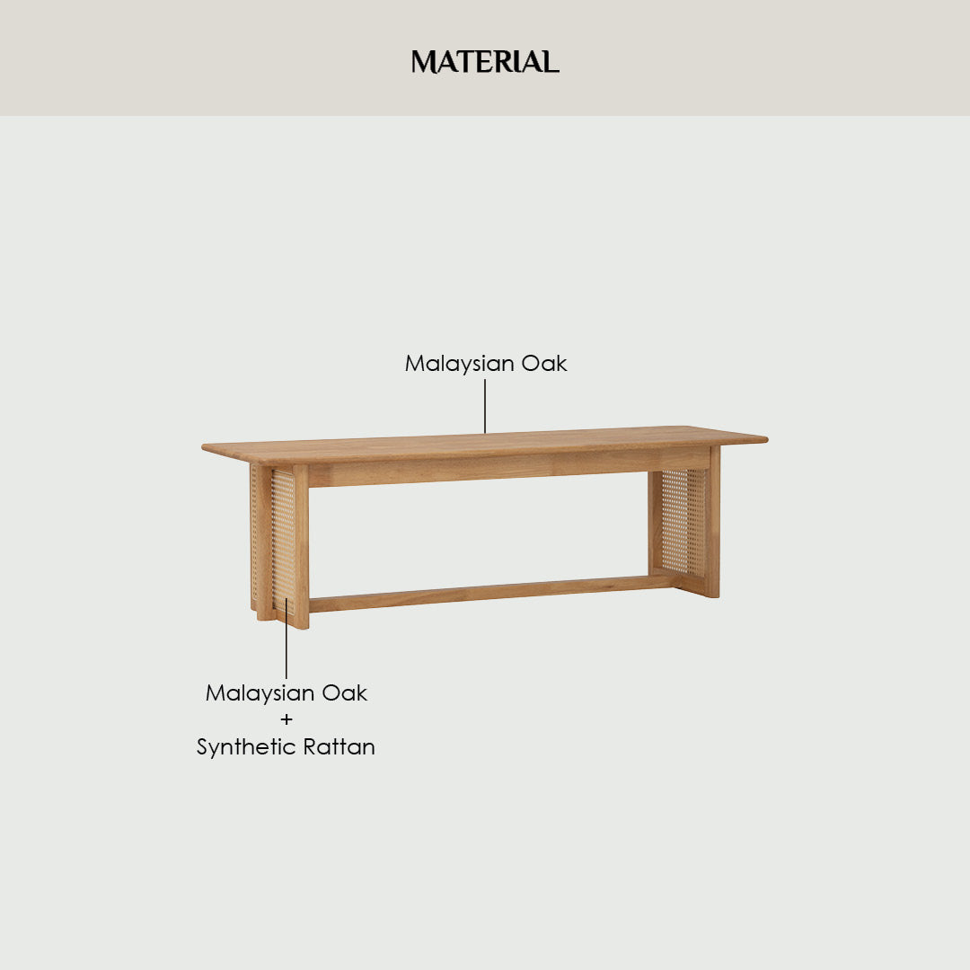 NATURA Bench 1.5m Natural