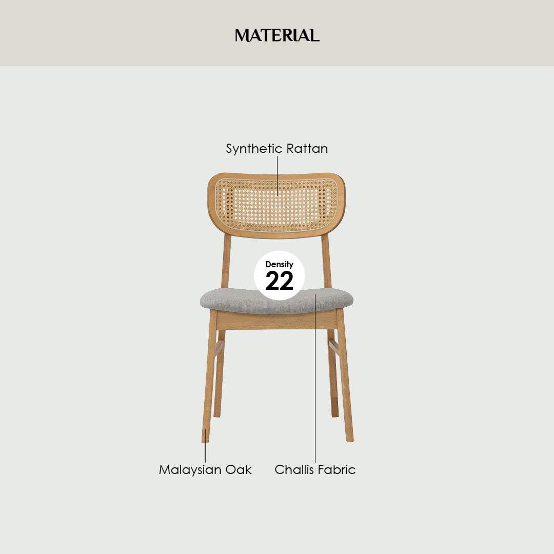NATURA Chair (2 units) Cocoa