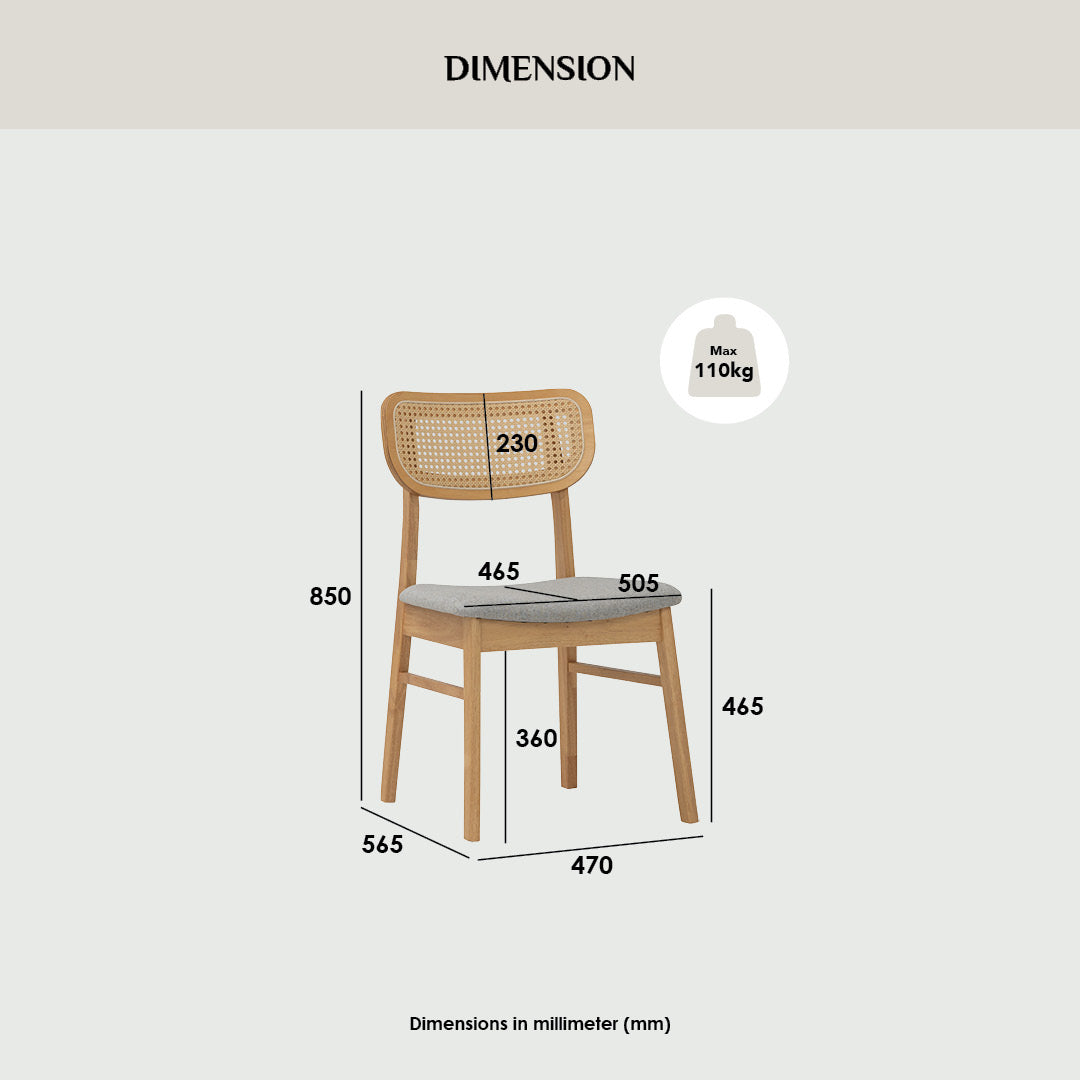NATURA Chair (2 units) Natural