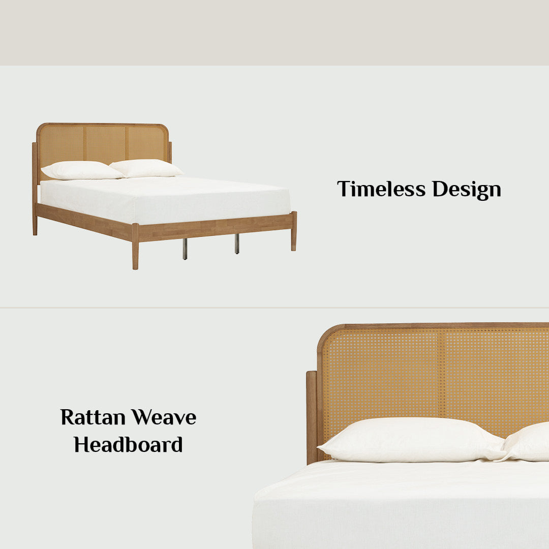 NATURA Queen Bed Frame Natural