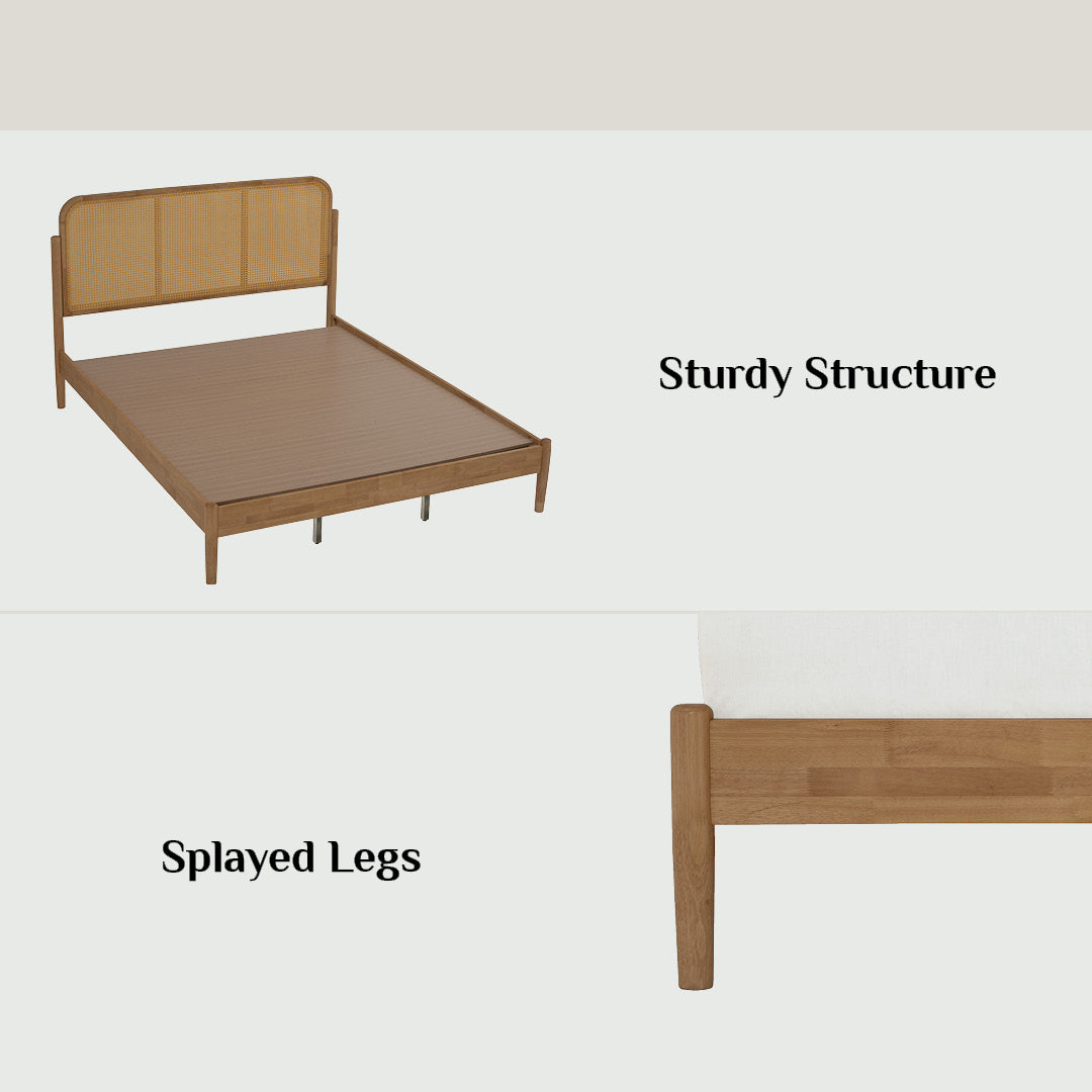 NATURA Queen Bed Frame Natural