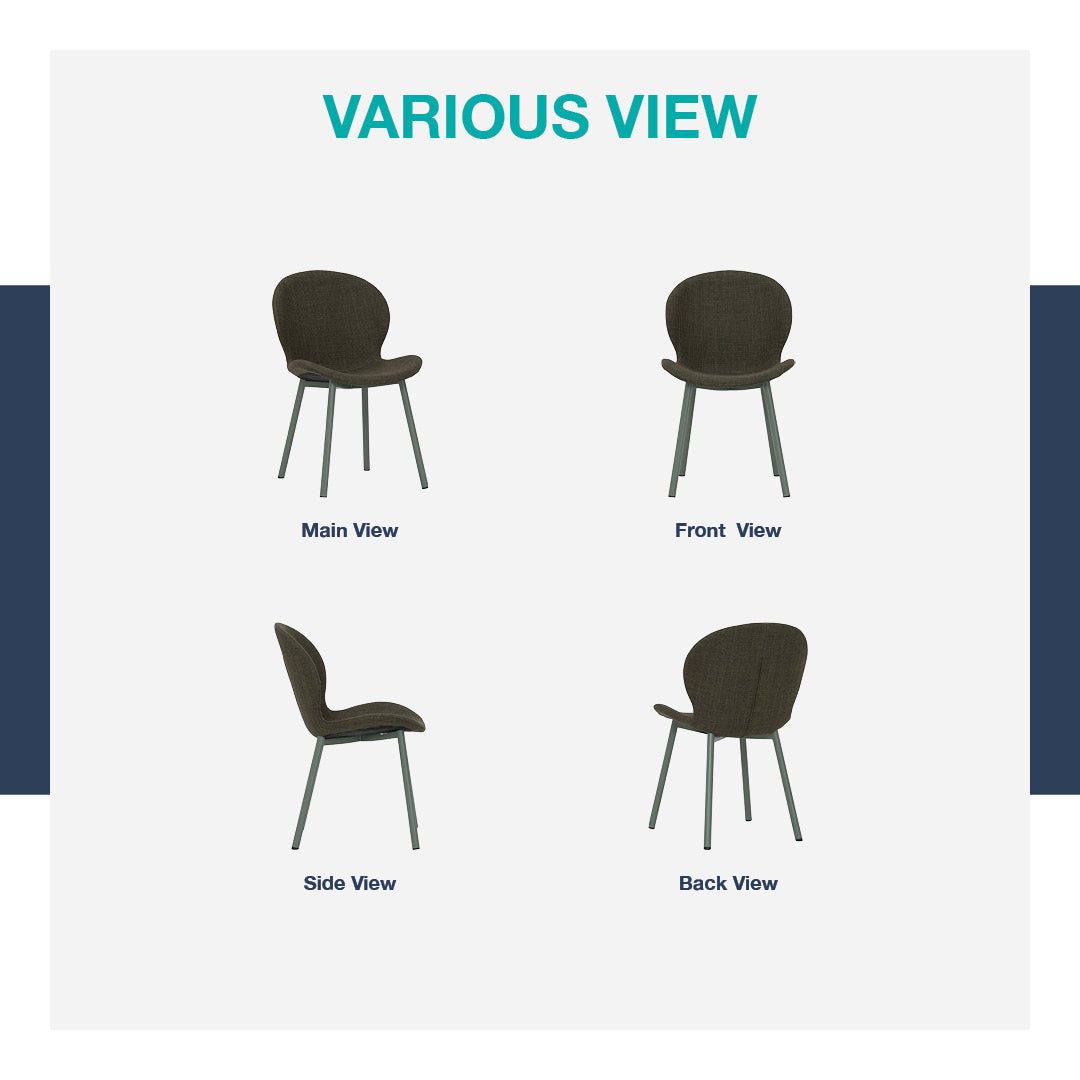 RUND Dining Chair Green (Set of 2)