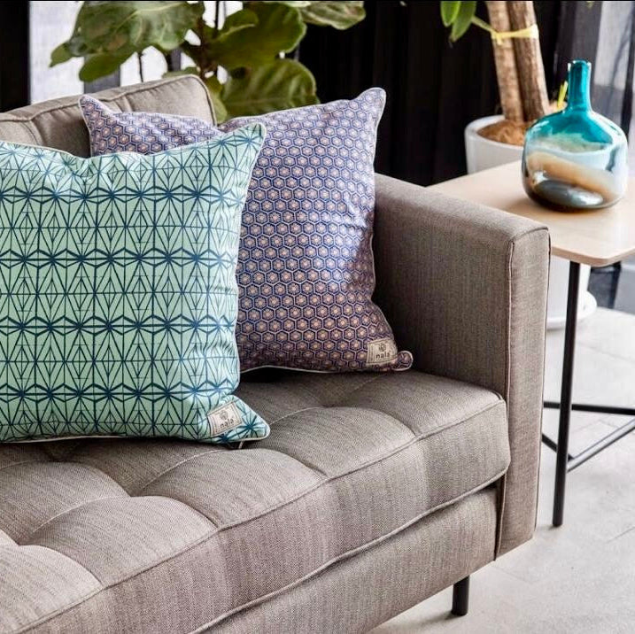 SATAH Sofa 2.1m Silver Grey ACACIA Fabric