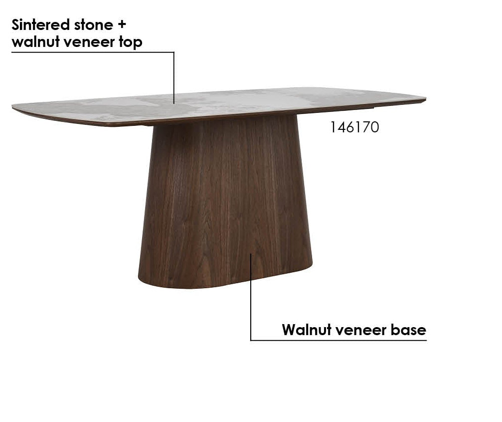 TIRUS II Dining Table Rectangular Sintered Stone